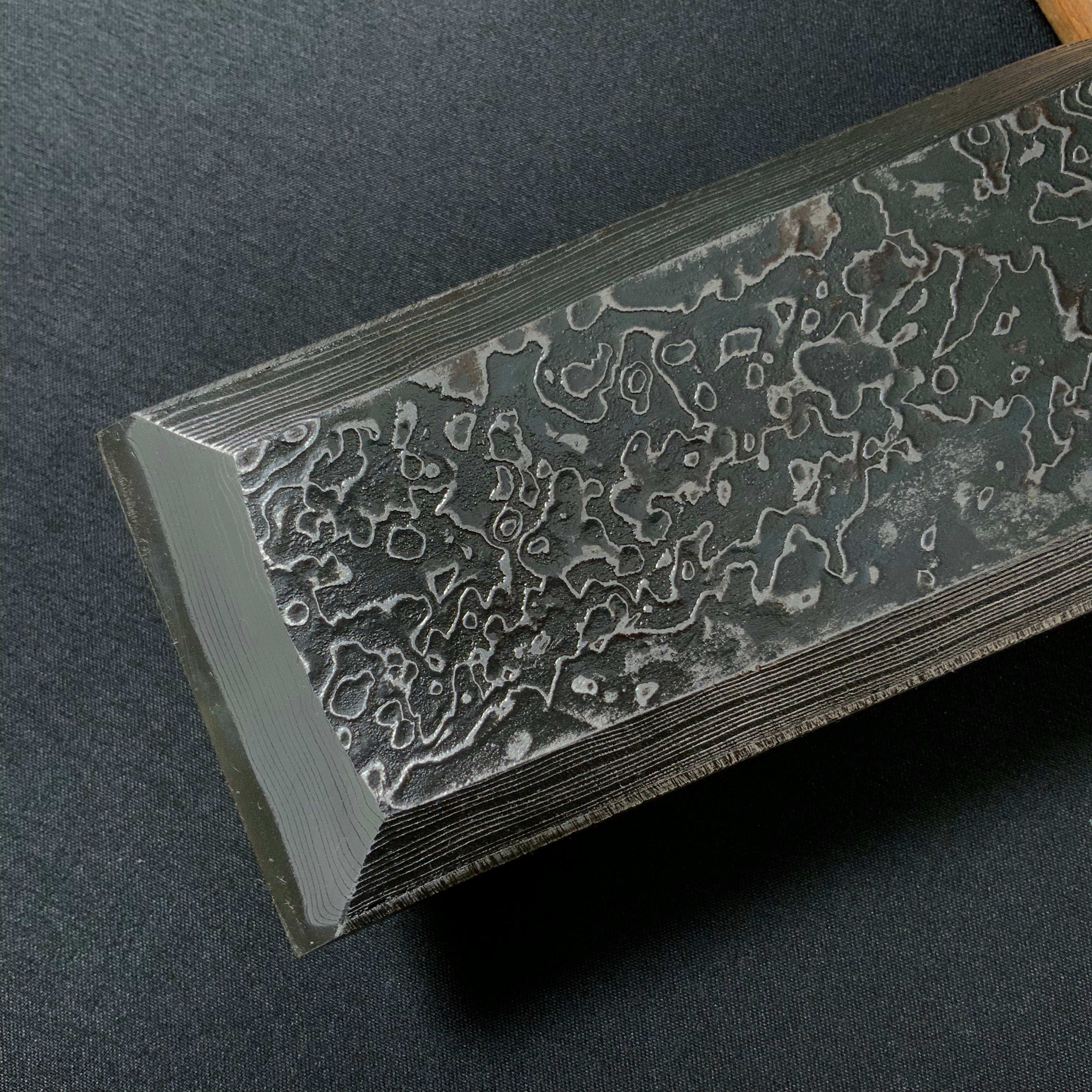 Tasai Mokume Special Slick Chisel with Japanese Evony Handle 田斎 木目 本突鑿 黒檀柄 54mm