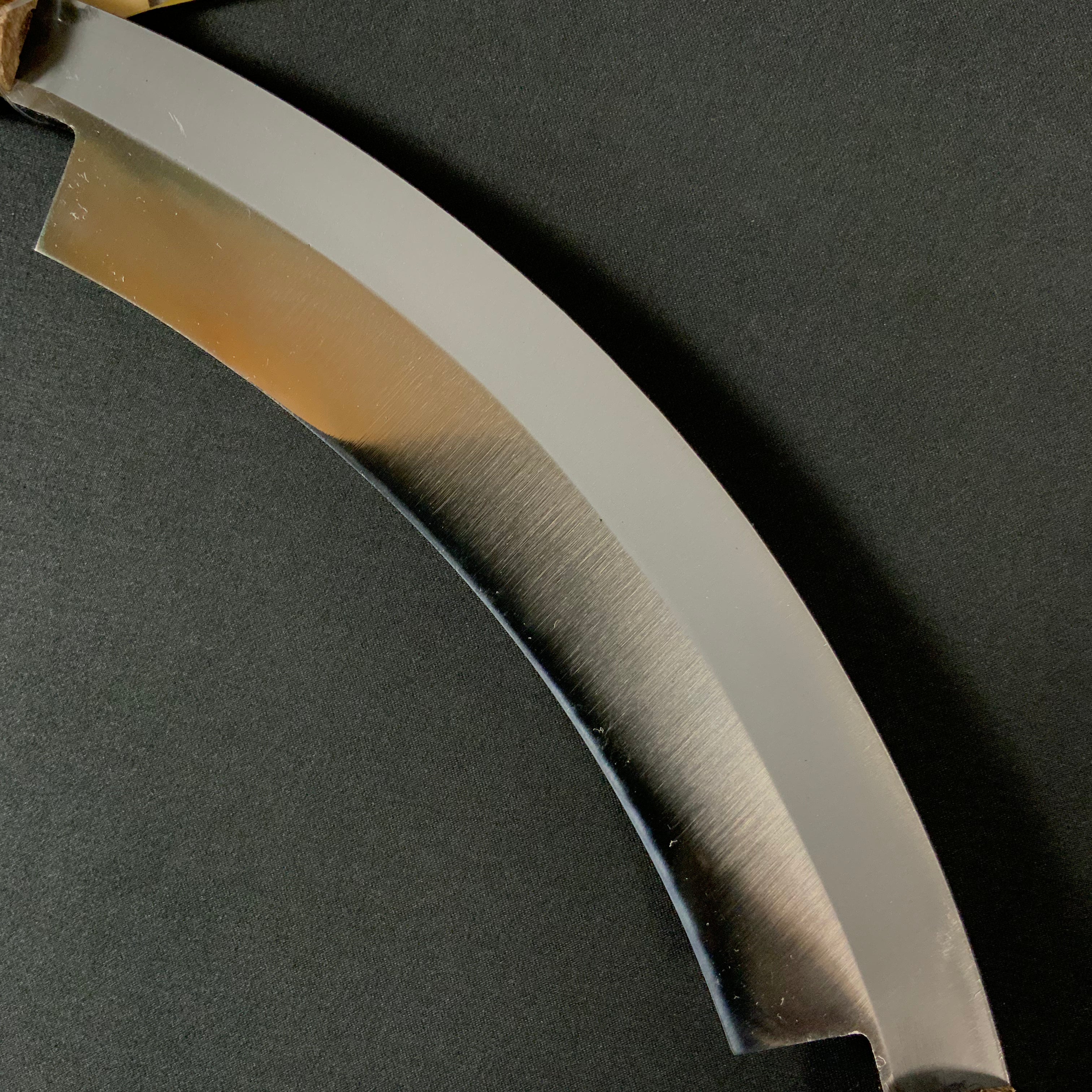 土佐刃物 木工用銑 両手用皮はぎ 曲刃 150mm ZAKURI Sen Woodworking Round Drawknife White Steel