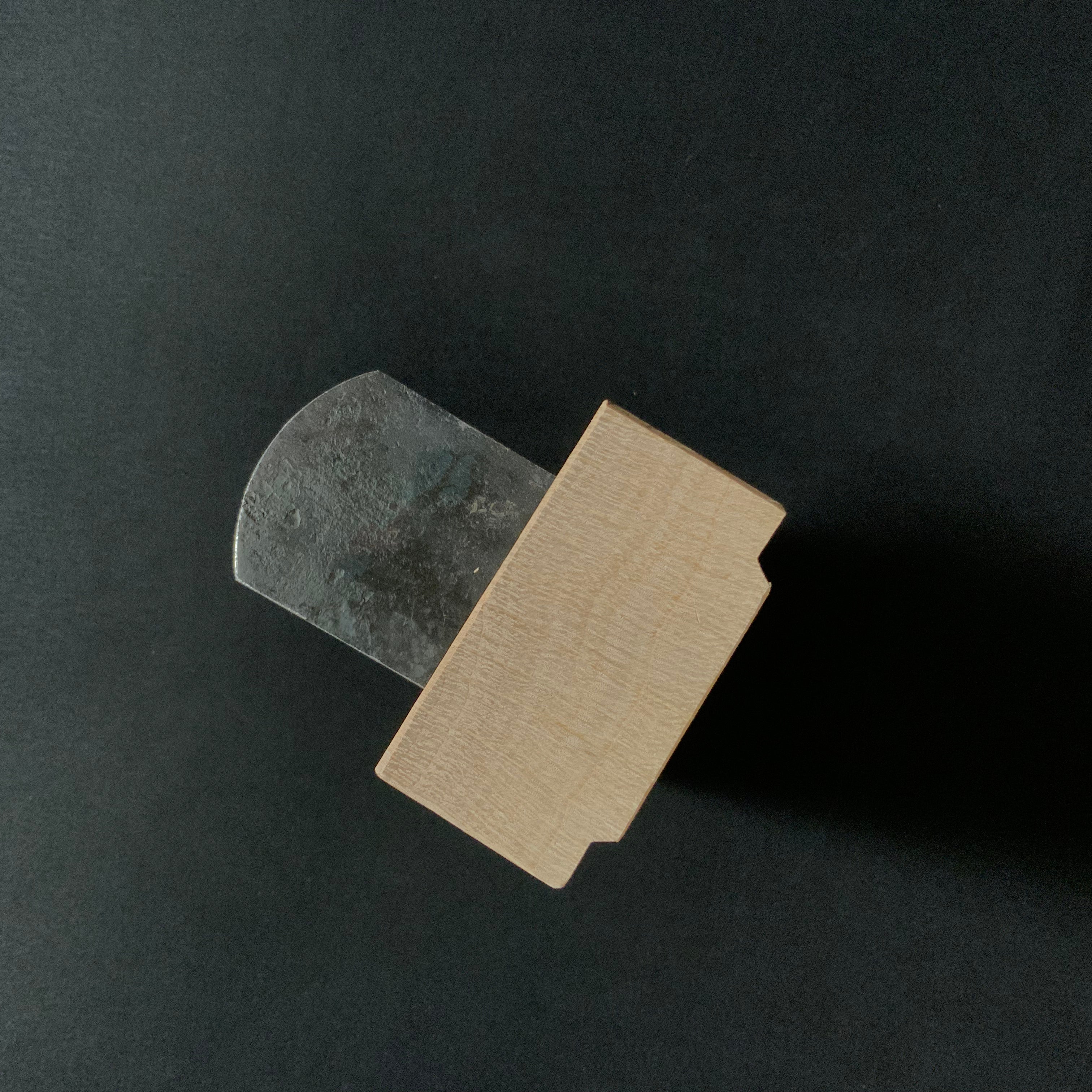 Old stock Hideharu Standing Plane White steel 掘出し物 秀春 台直鉋 白紙鋼