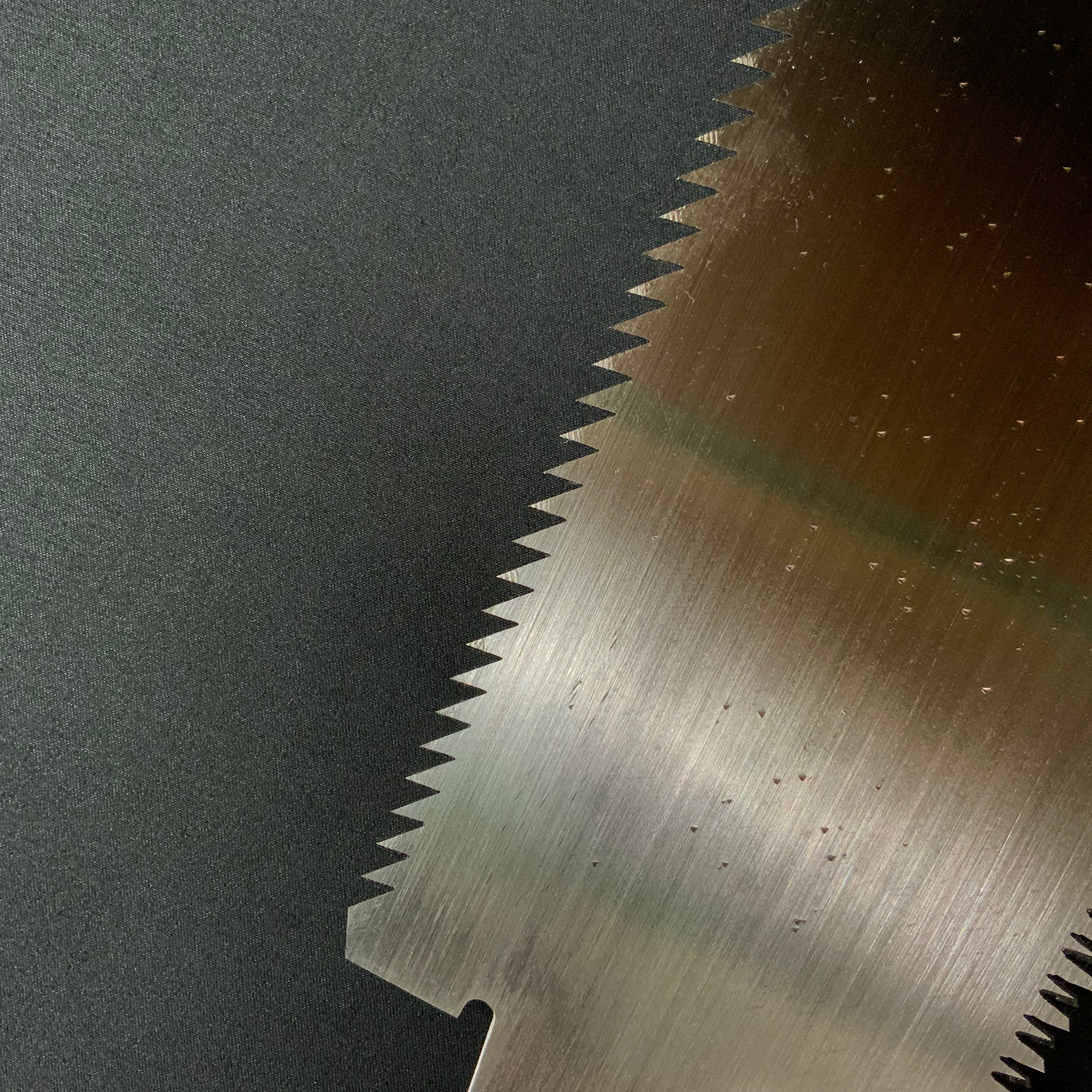 #218 Nagakatsu Double Edge Saw Eddy Type Handles set by Kurashige For Soft Wood 渦巻き柄 両刃鋸 280mm 針葉材用