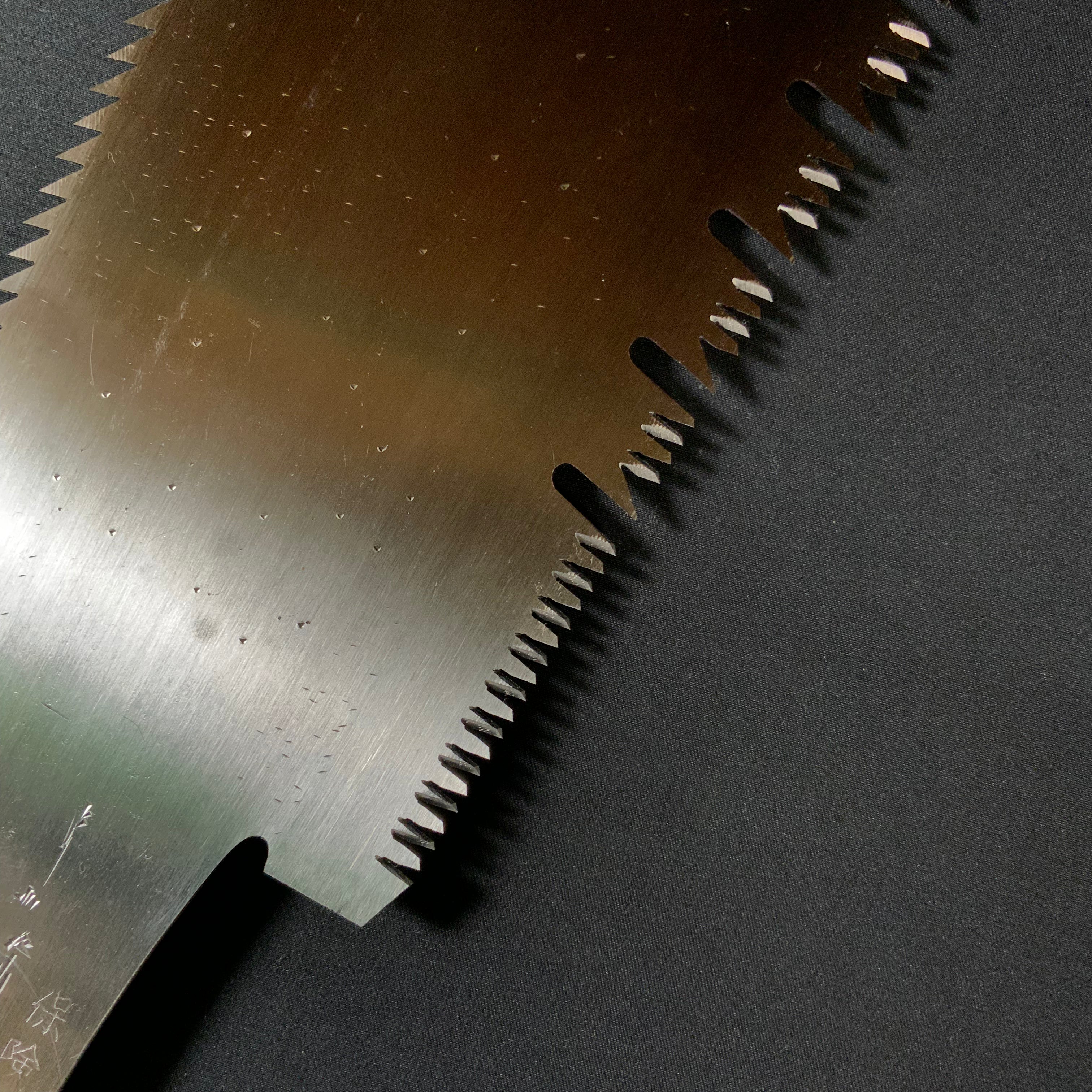 #219 Nagakatsu Double Edge Saw Eddy Type Handles set by Kurashige For Hard Wood 長勝鋸 渦巻き柄 両刃鋸 広葉材用 300mm