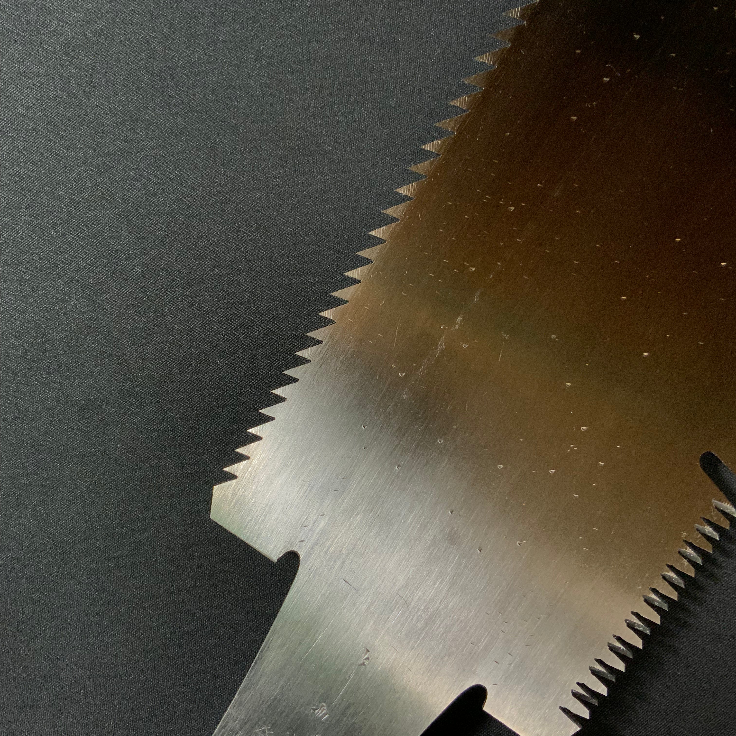 #219 Nagakatsu Double Edge Saw Eddy Type Handles set by Kurashige For Hard Wood 長勝鋸 渦巻き柄 両刃鋸 広葉材用 300mm