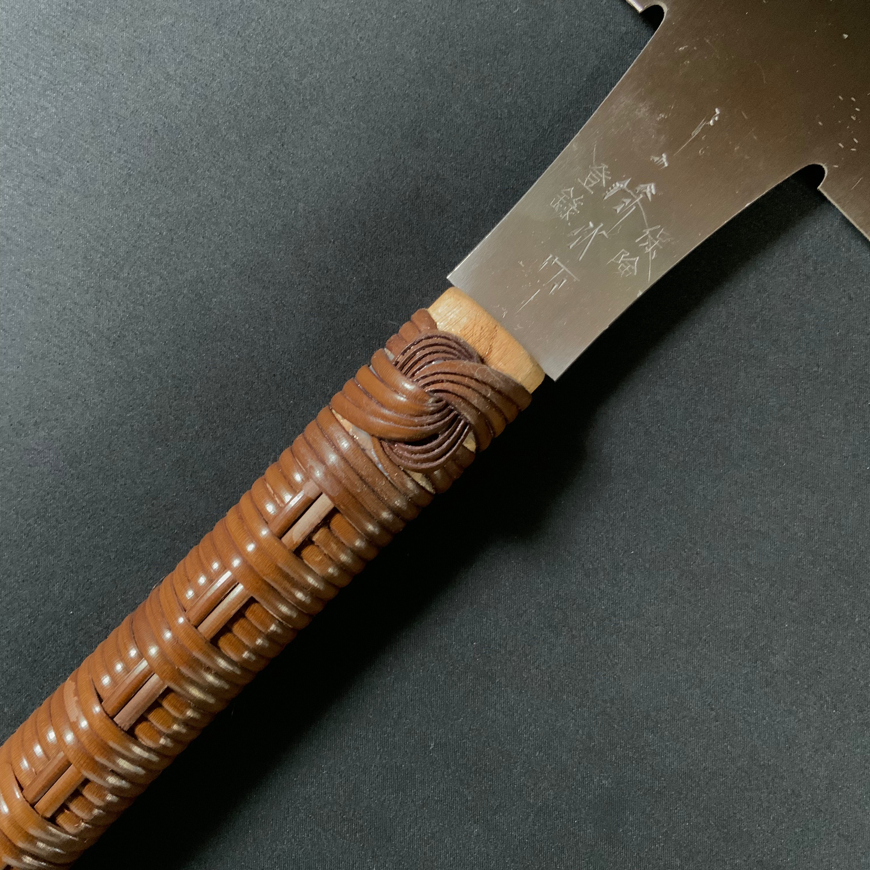 #219 Nagakatsu Double Edge Saw Eddy Type Handles set by Kurashige For Hard Wood 長勝鋸 渦巻き柄 両刃鋸 広葉材用 300mm