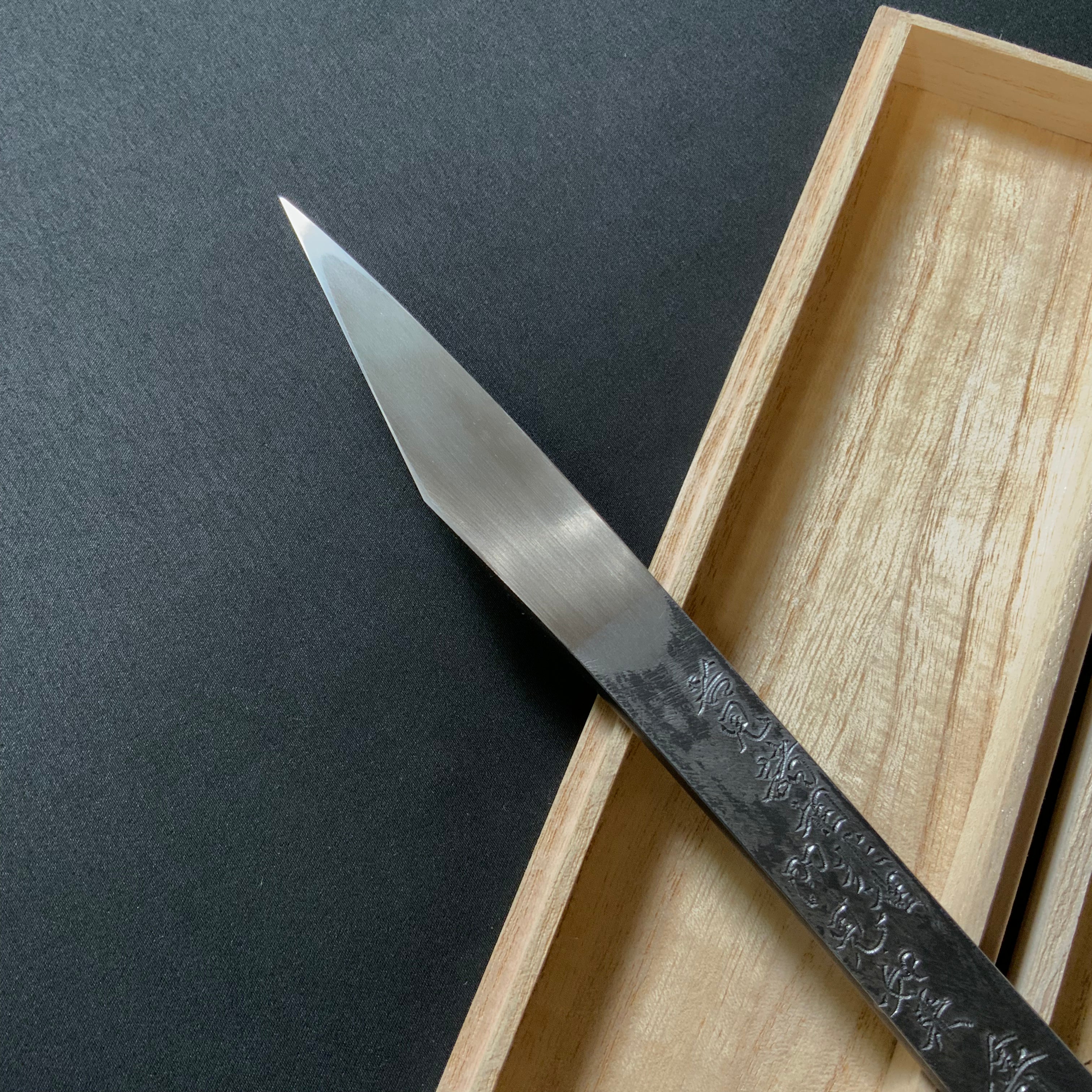 Emptiness of forms Right hand Kiridashi kinfe by Sozen Carving 非相 素全作 切出し小刀 右 18mm