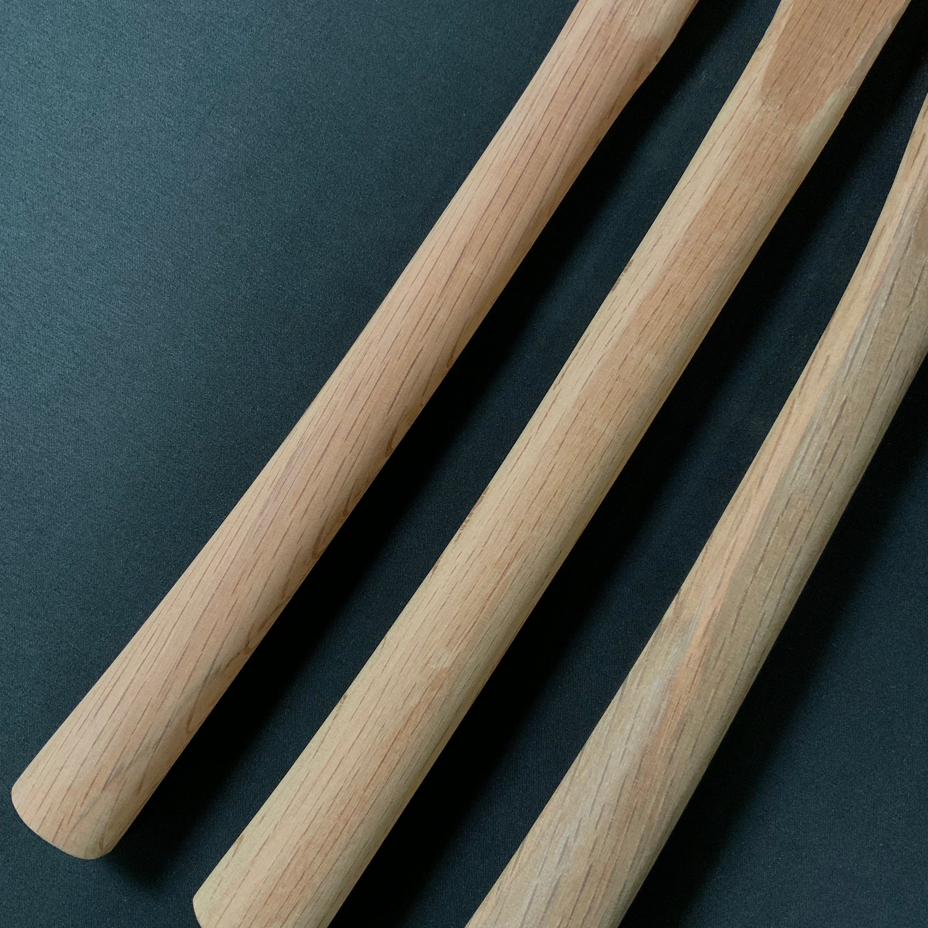 別型玄能柄 赤樫 曲がり柄 Japanese Curved type hammer handles Japanese red oak