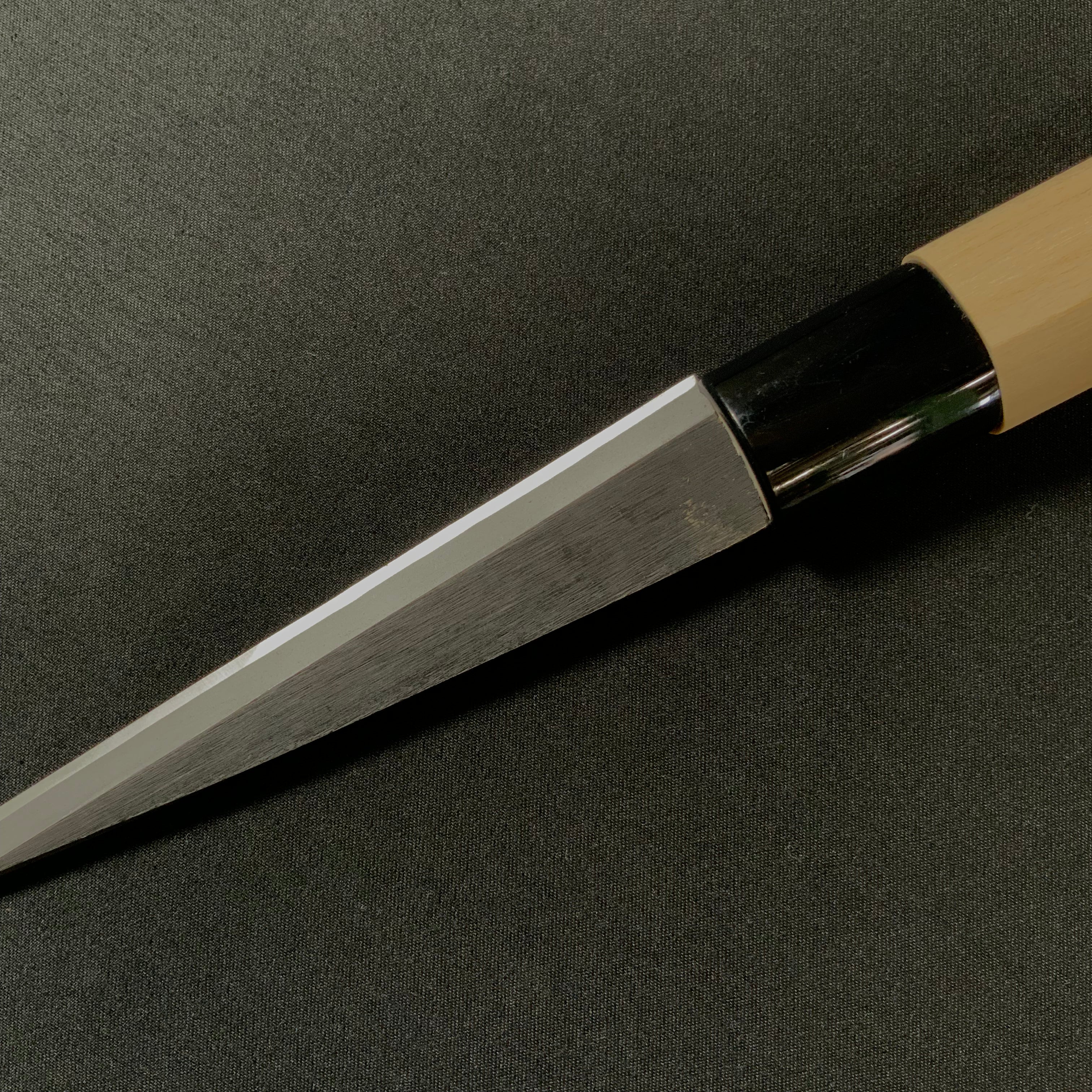 梅心子 繰り小刀 右 135mm サヤなし Baishinshi Kuri Kokatana (Carving knife) Right hand