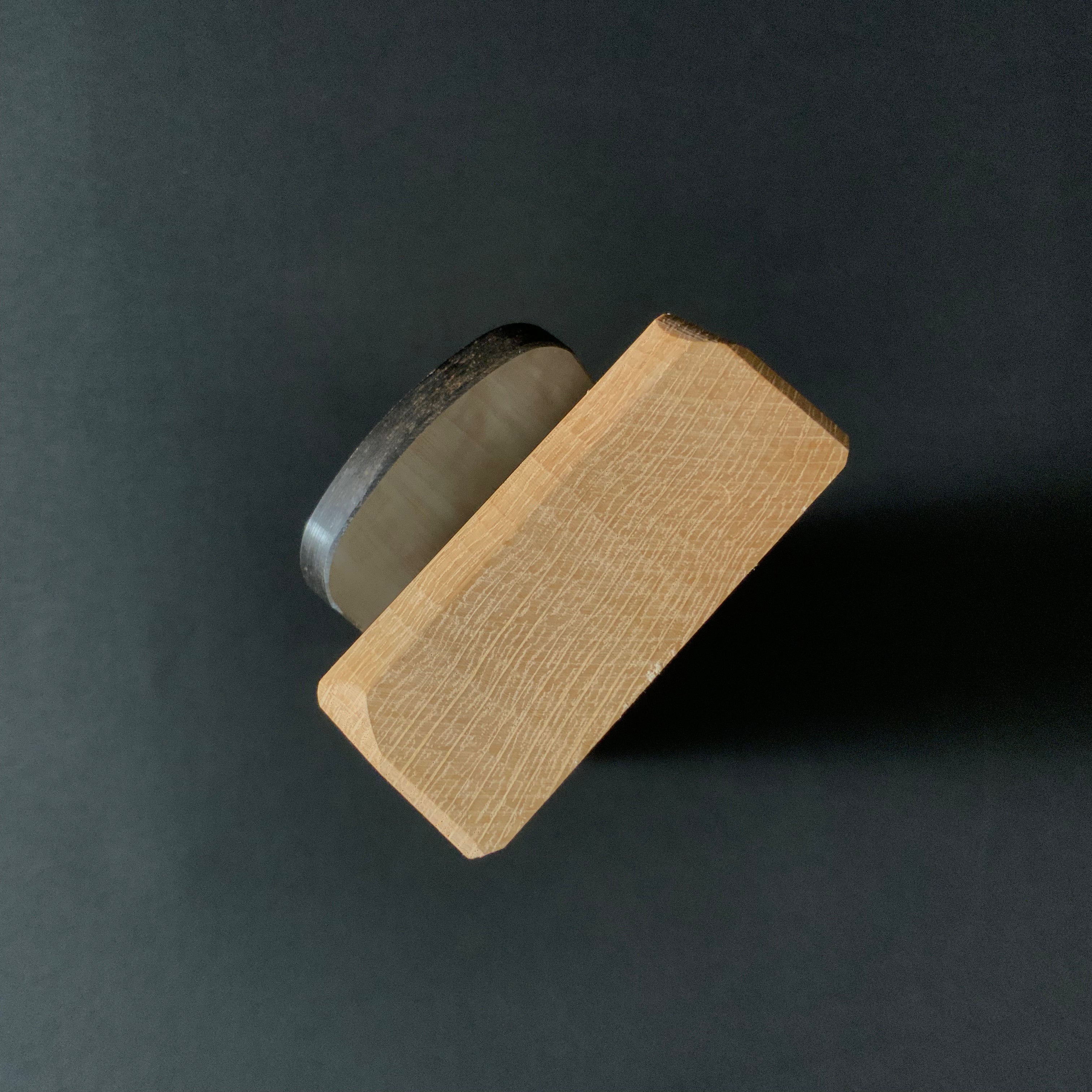 掘出し物 河よし 替刃式 蝶々割止口埋め鉋 45mm Old stock Kawayoshi Smoothing Alternating Blade Plane (Kanna)