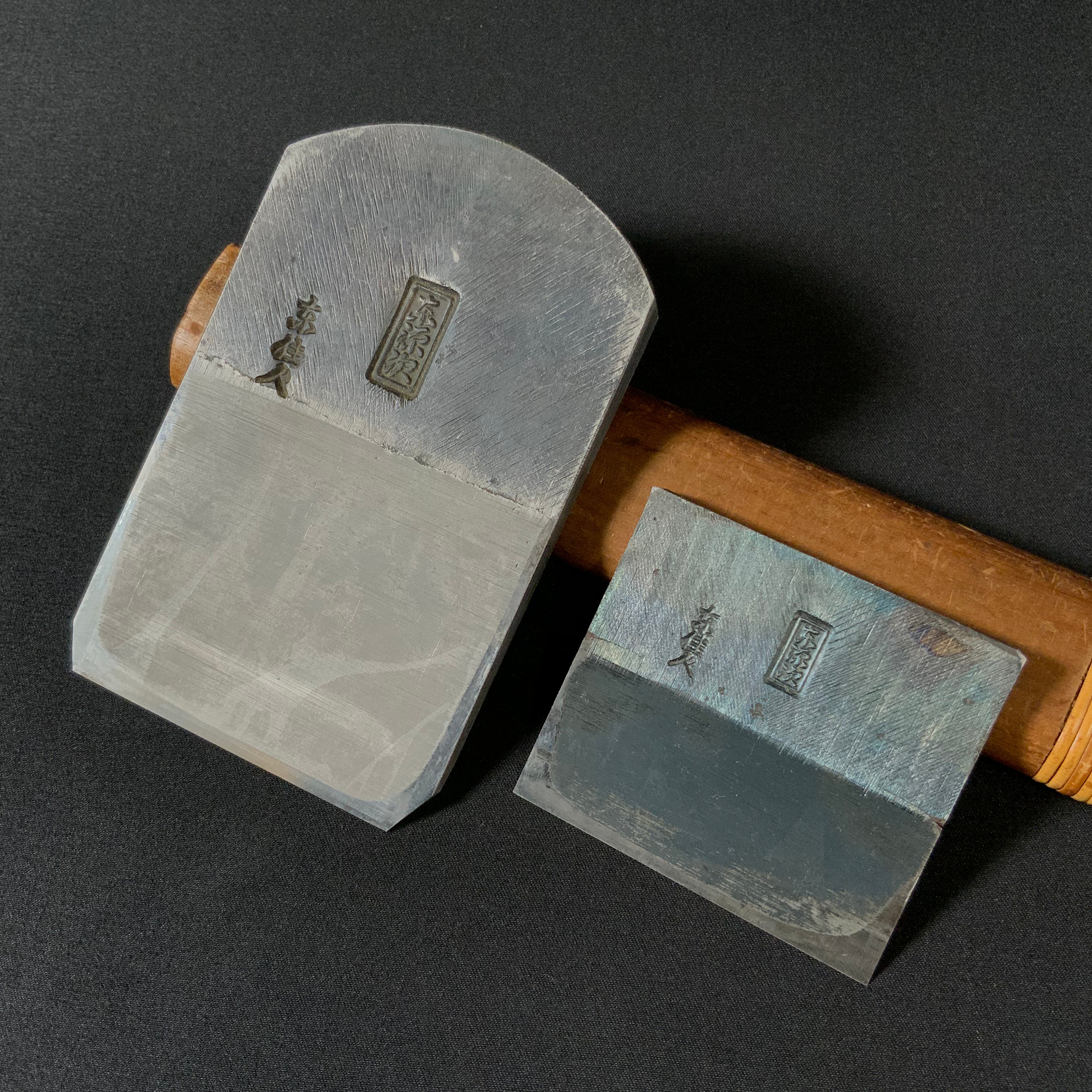 掘出し物 東源次 仕上鉋 白樫台 70mm Old stock Azuma-Genji Smoothing Plane (Kanna) with White Oak dai