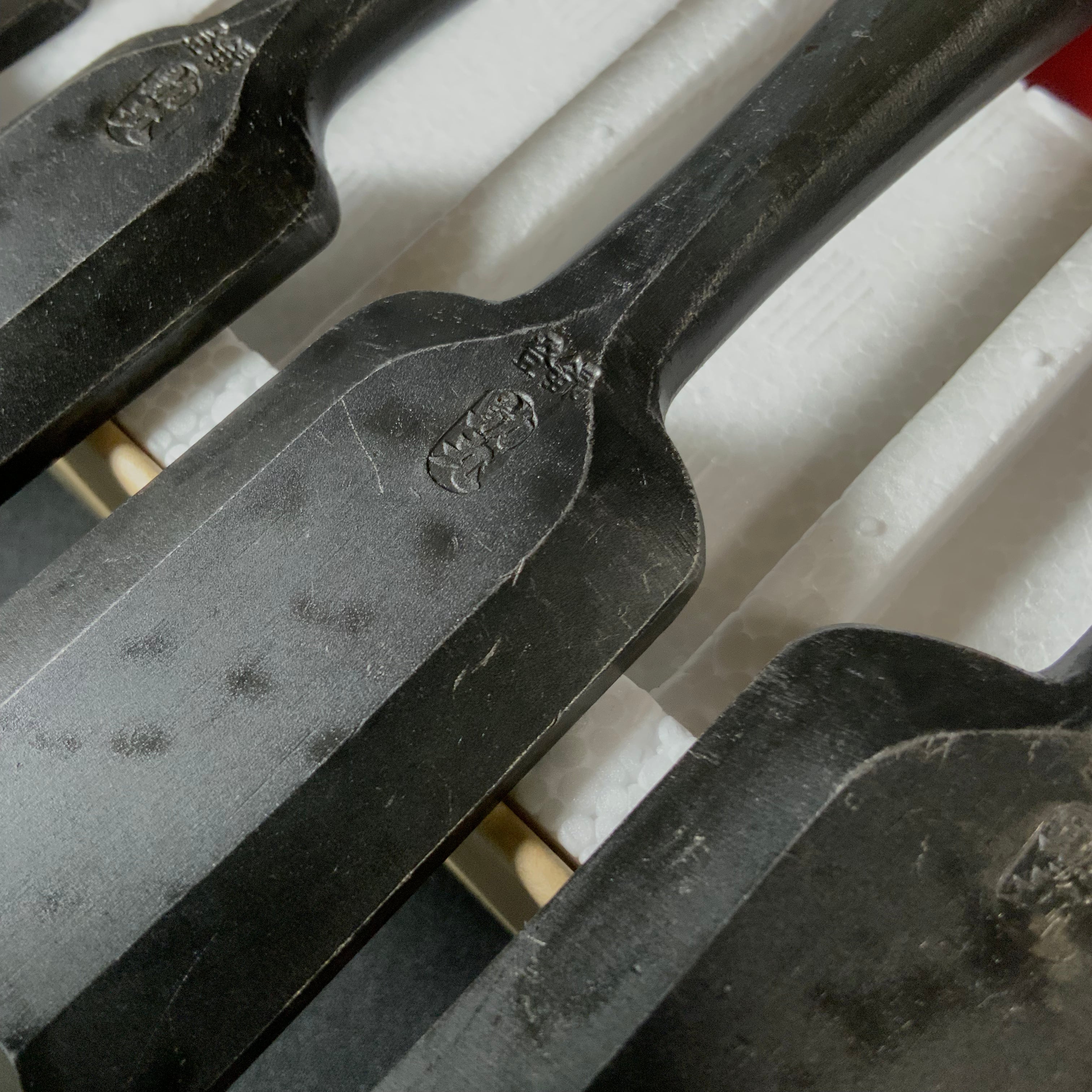 #M187 Mixed set Bench chisels 10pc set by Sukemaru and Syuhou 助丸 秀宝 バラ鑿合わせ 追入10本組鑿