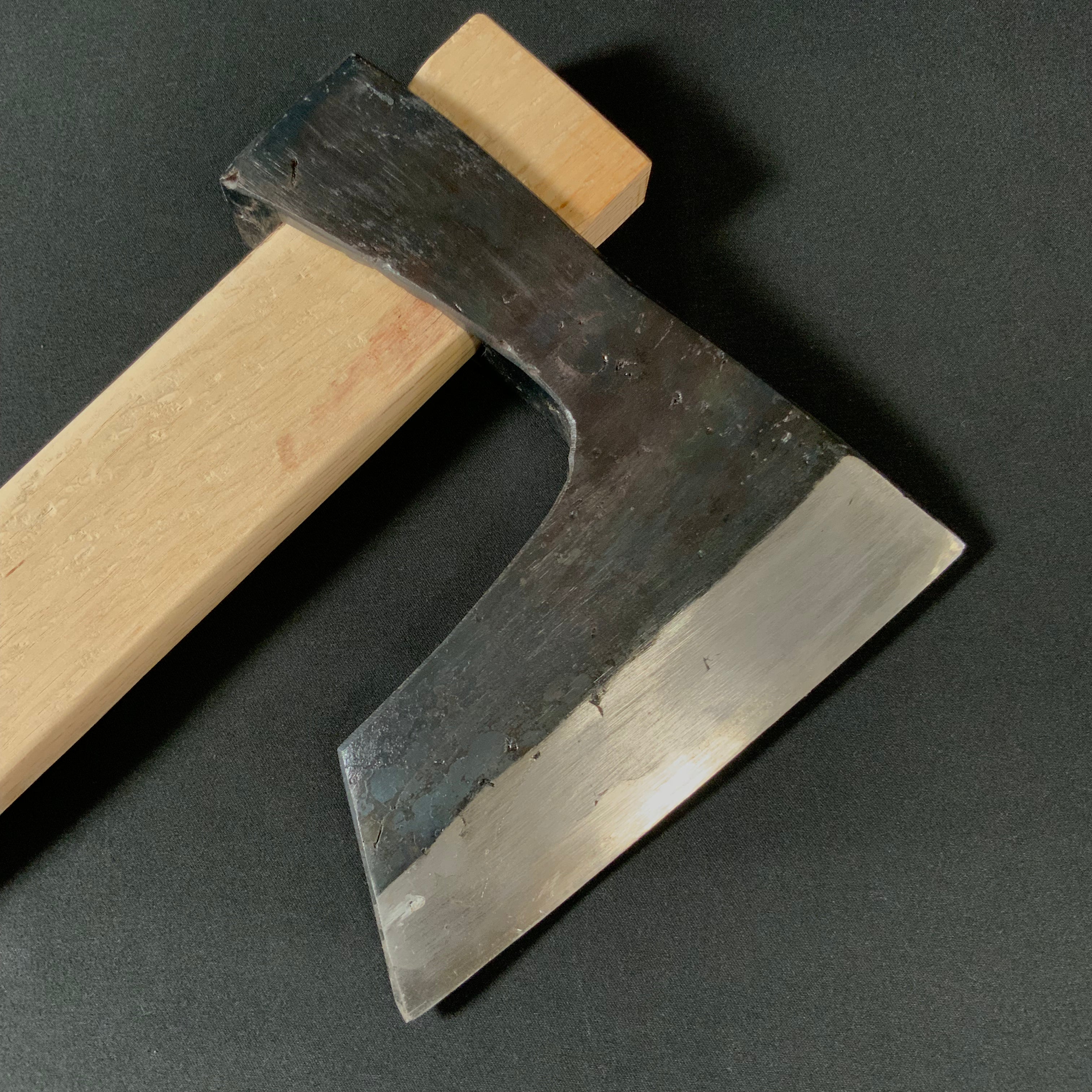 #Mk24 掘出し物 鉞 木割り斧 300匁 Old stock Japanese Carpenter's Axe Masakari