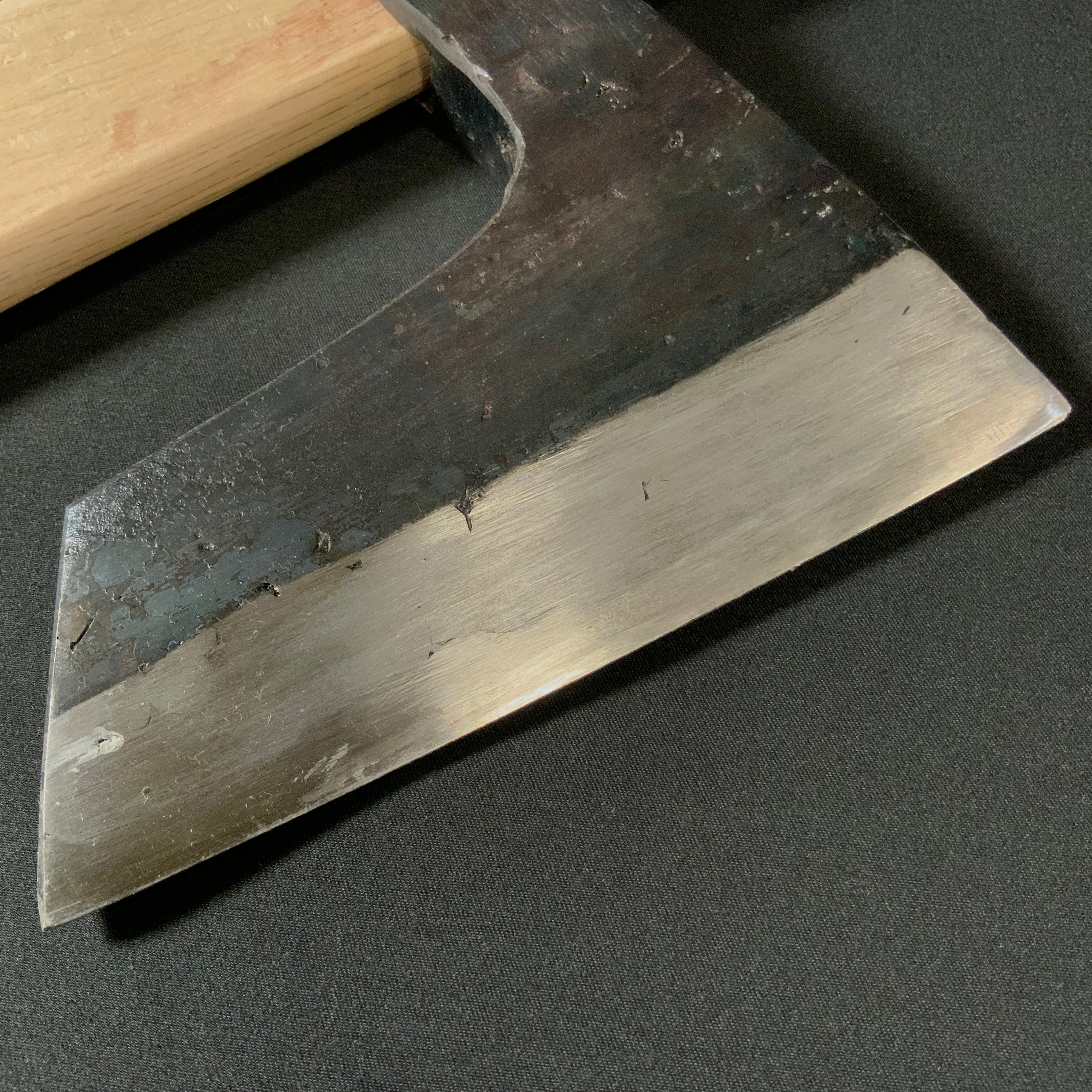 #Mk24 掘出し物 鉞 木割り斧 300匁 Old stock Japanese Carpenter's Axe Masakari