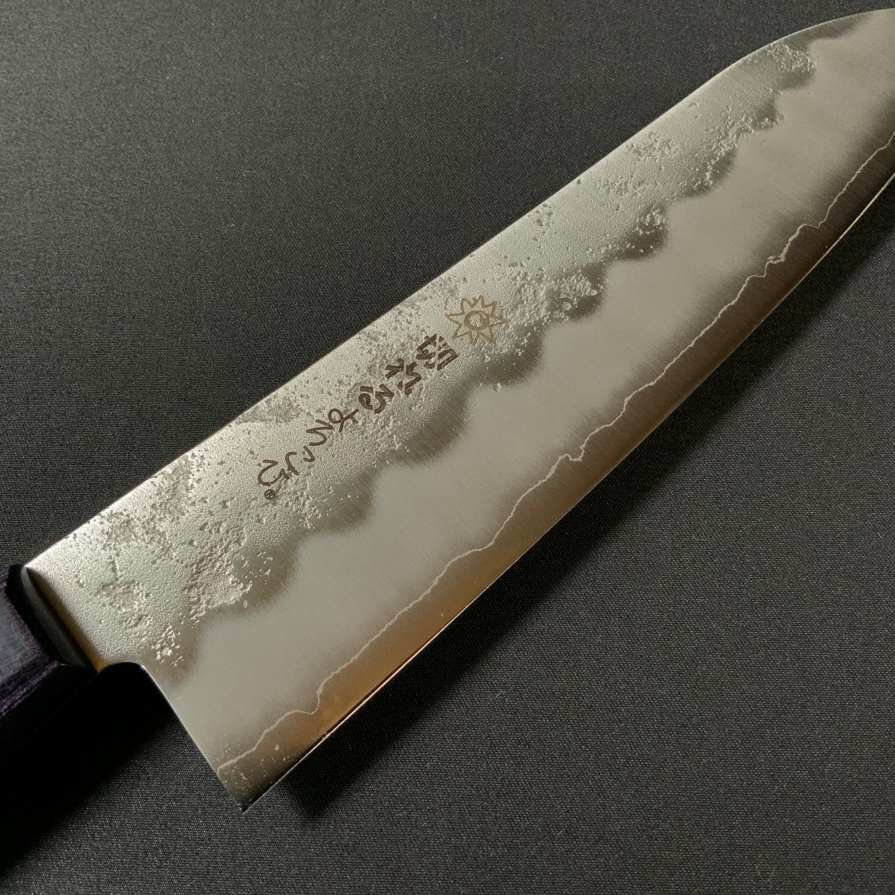 Stainress Santoku Kitchen Knife SLD 切れるよろこび 三徳包丁 梨地 銀3 ステングラッド鋼 180mm