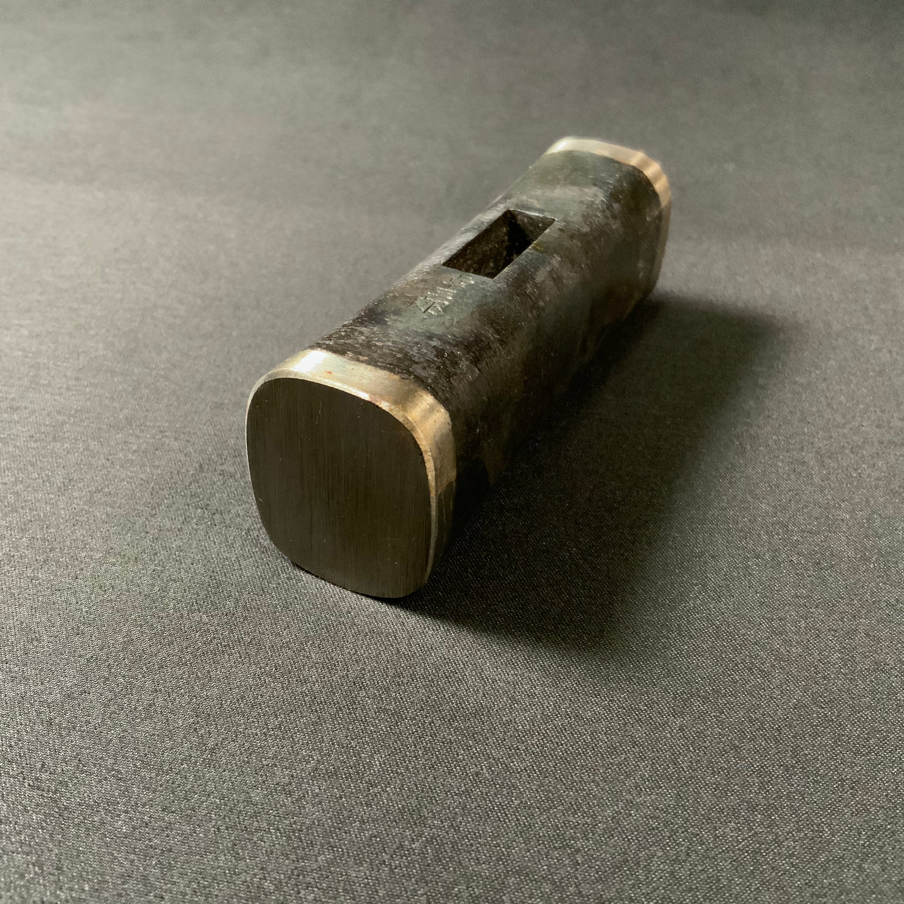 Old stock Kouzaburou Ichimonji Hammers with Blacksmith finish 掘出し物 長谷川幸三郎氏 四角玄翁 一文字地型 黒仕上 450g