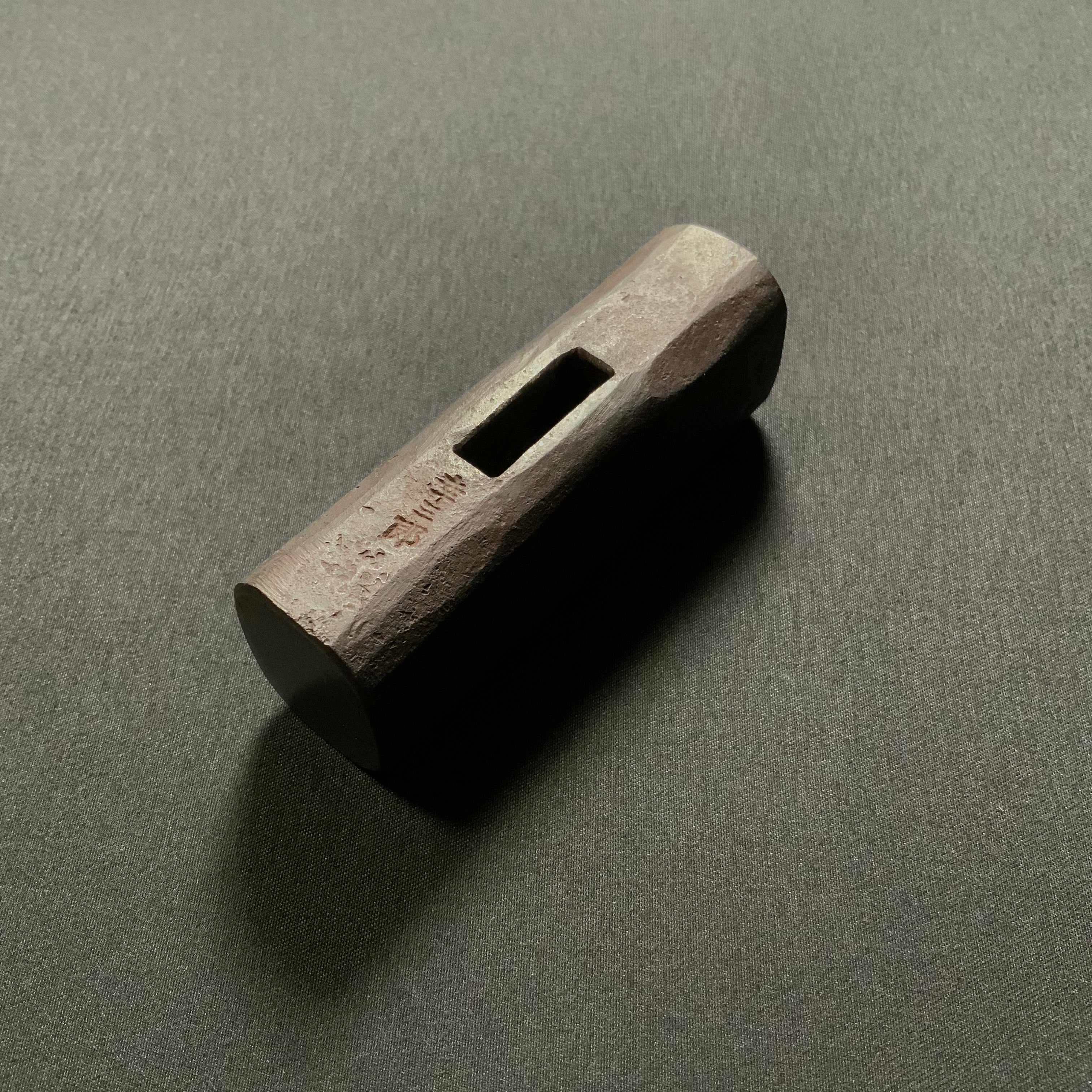 Old stock Kouzaburou Hammers with Blacksmith finish 掘出し物 長谷川幸三郎氏 四角玄翁 地型 槌仕上 340g