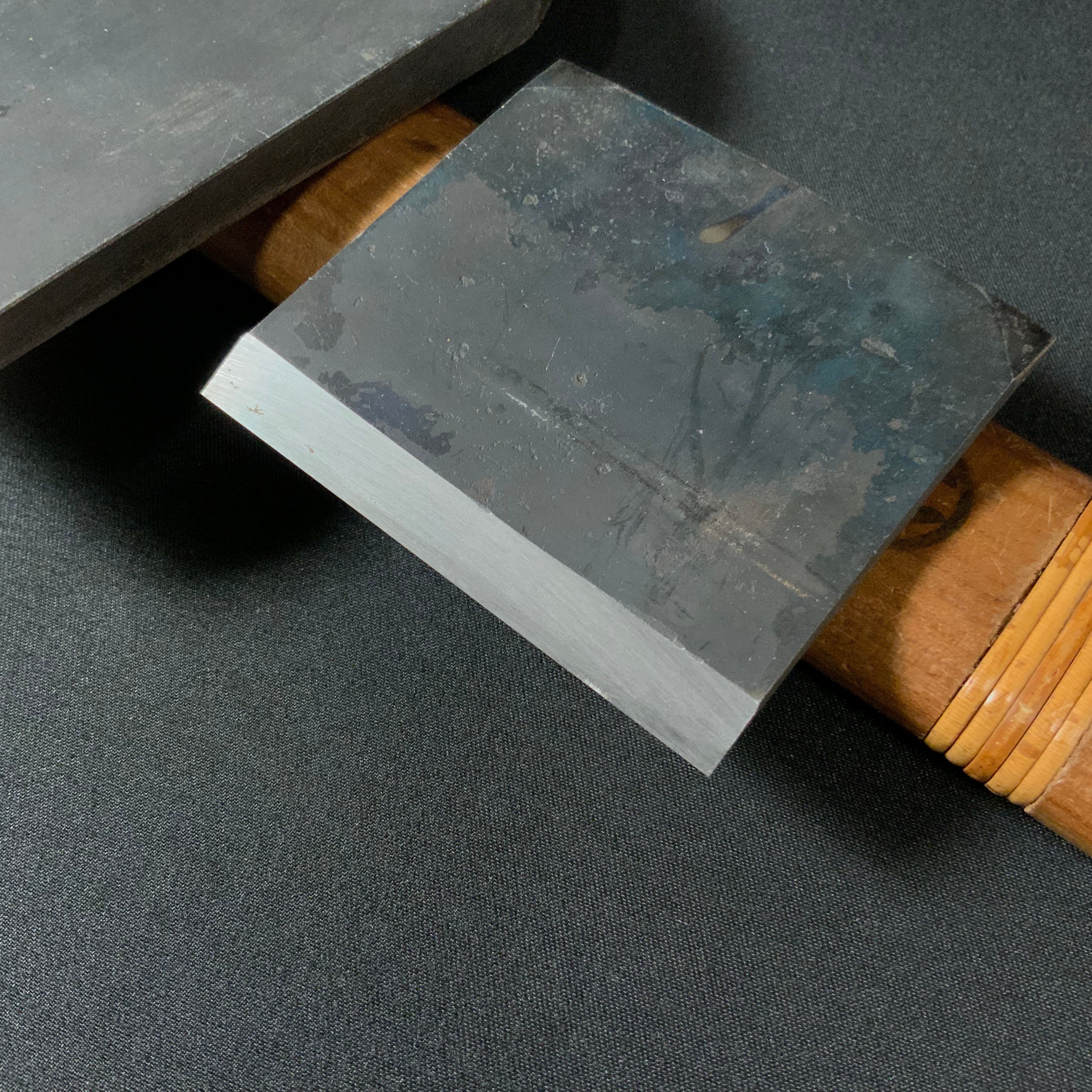 掘出し物 雪灯 碓氷健吾作 仕上げ鉋 70mm Old stock Yukiakari Smoothing Plane(Kanna) by Usuikengo