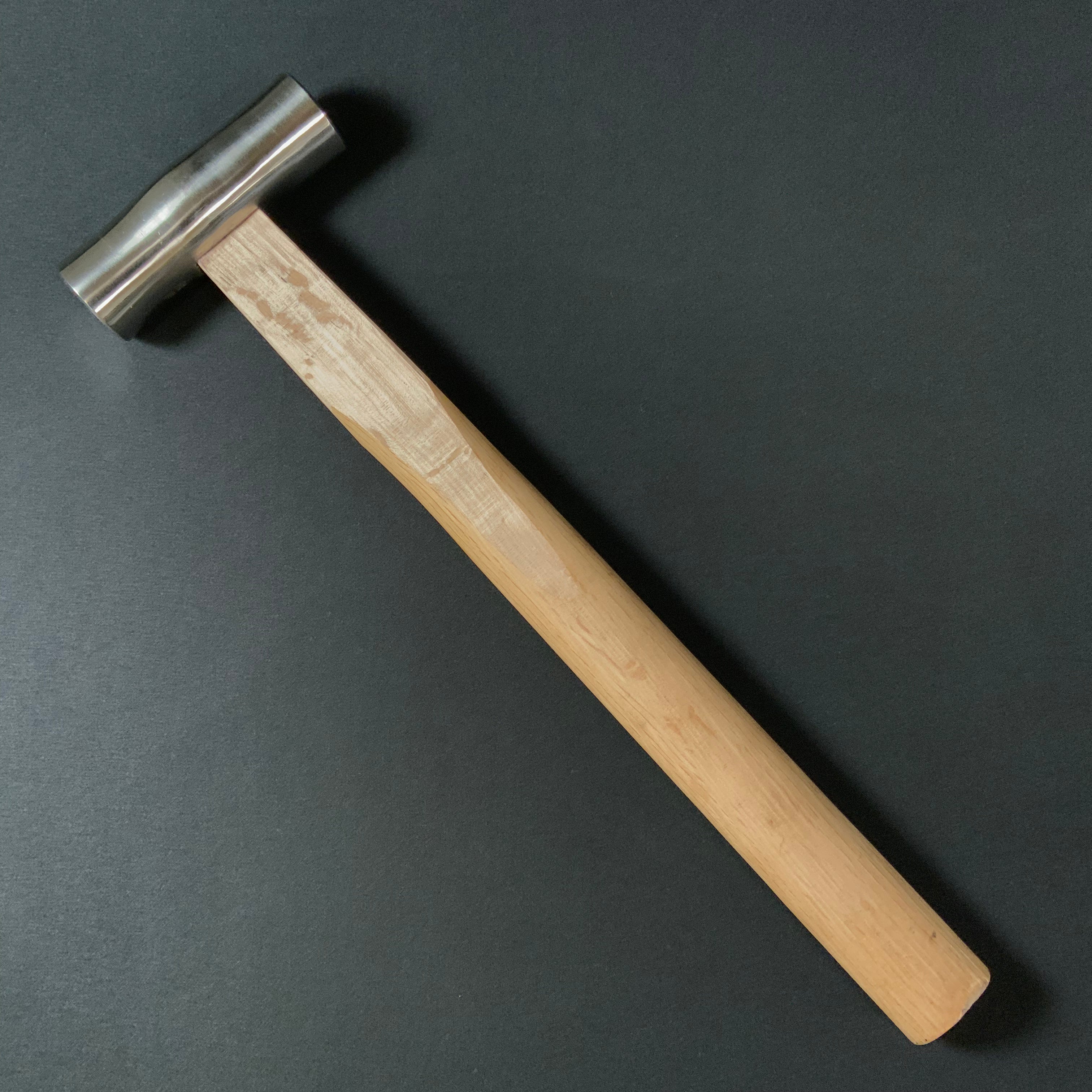 Old stock Hiroki stainless steel Round Hammers(Genno)   掘出し物 広輝 ステンレス丸玄翁 560g