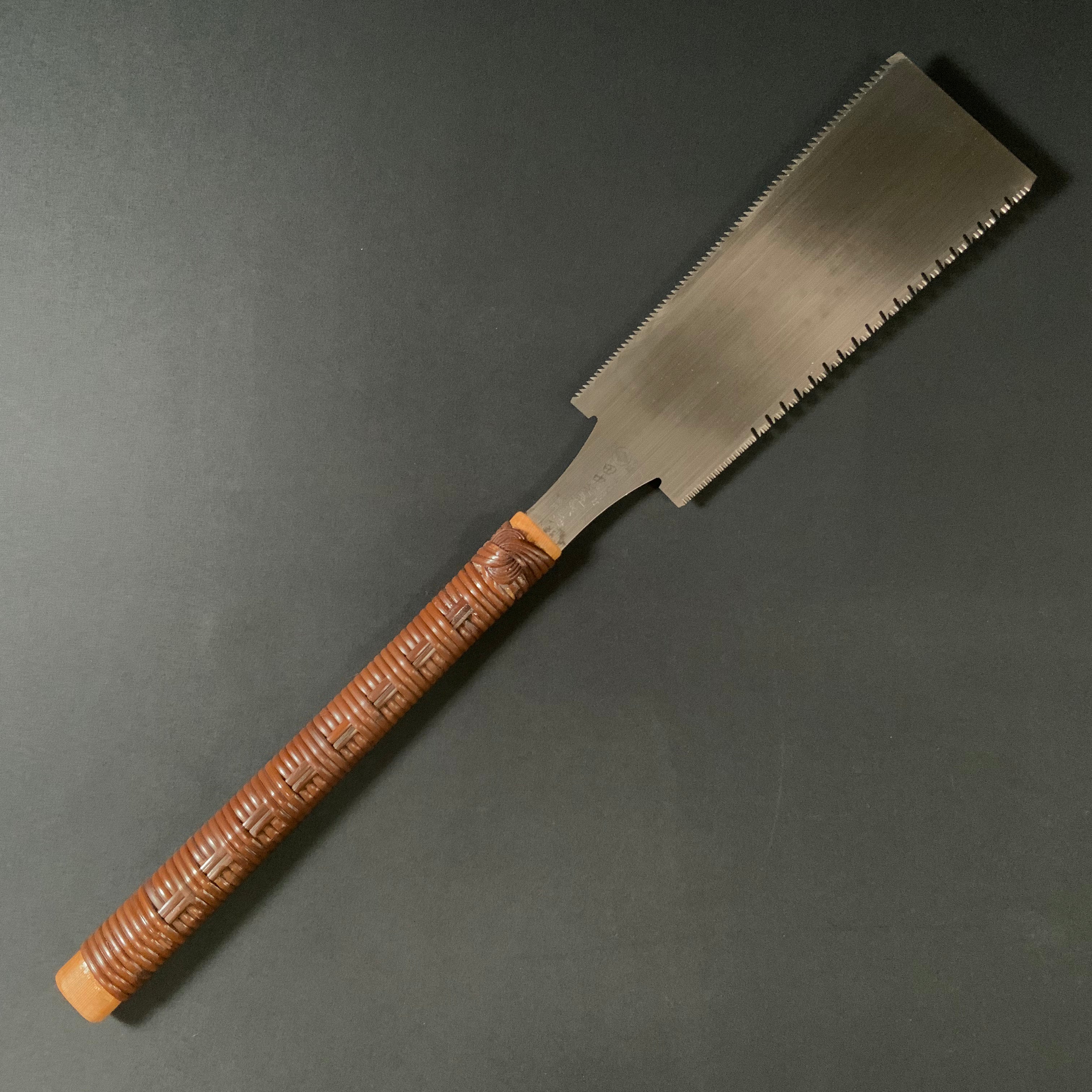 #223 Nagakatsu Double Edge Saw Eddy Type Handles set by Kurashige For Softwood  長勝鋸 渦巻き柄 両刃鋸 針葉材用 210mm