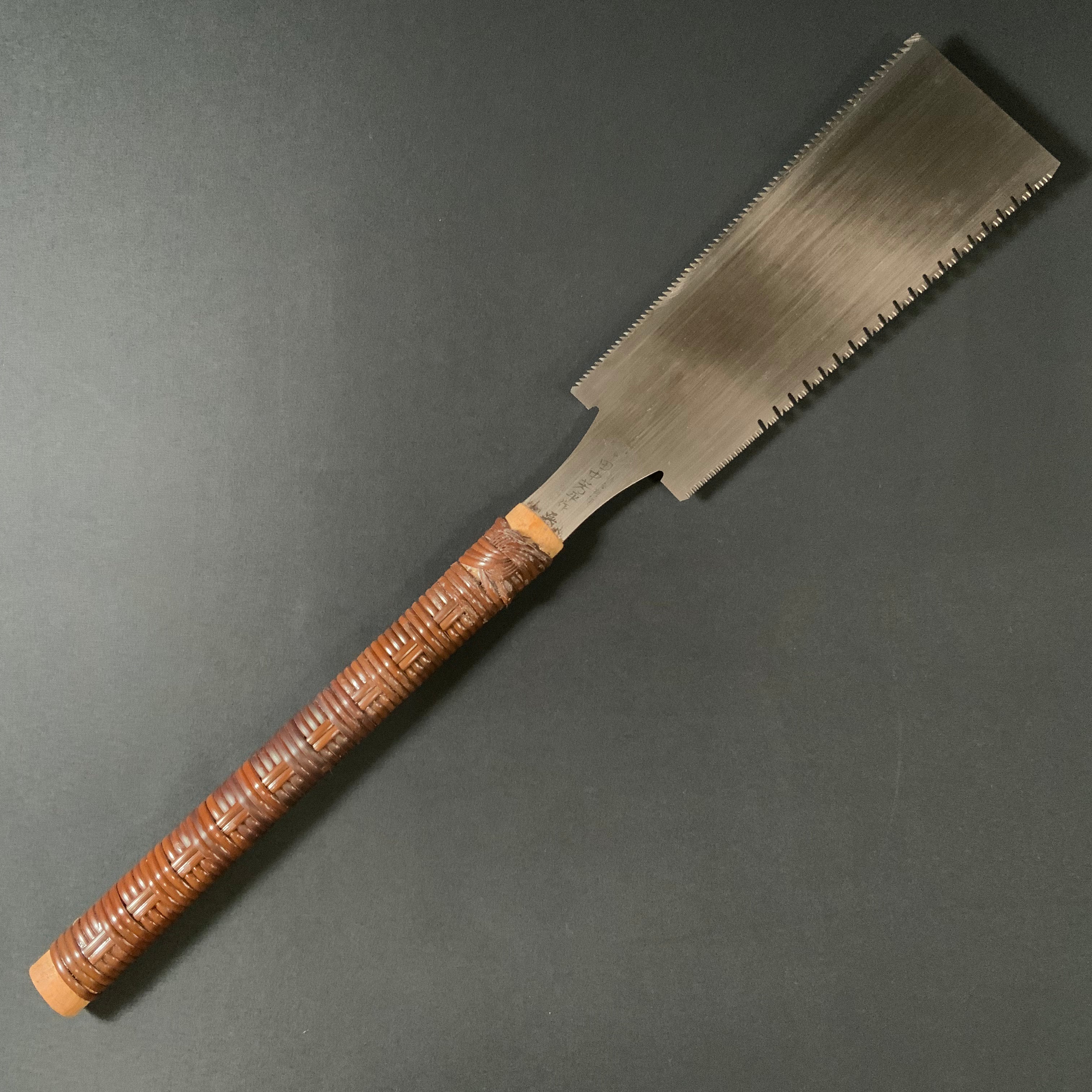 #224 Nagakatsu Double Edge Saw Eddy Type Handles set by Kurashige For Hardwood 長勝鋸 渦巻き柄 両刃鋸 広葉材用 210mm