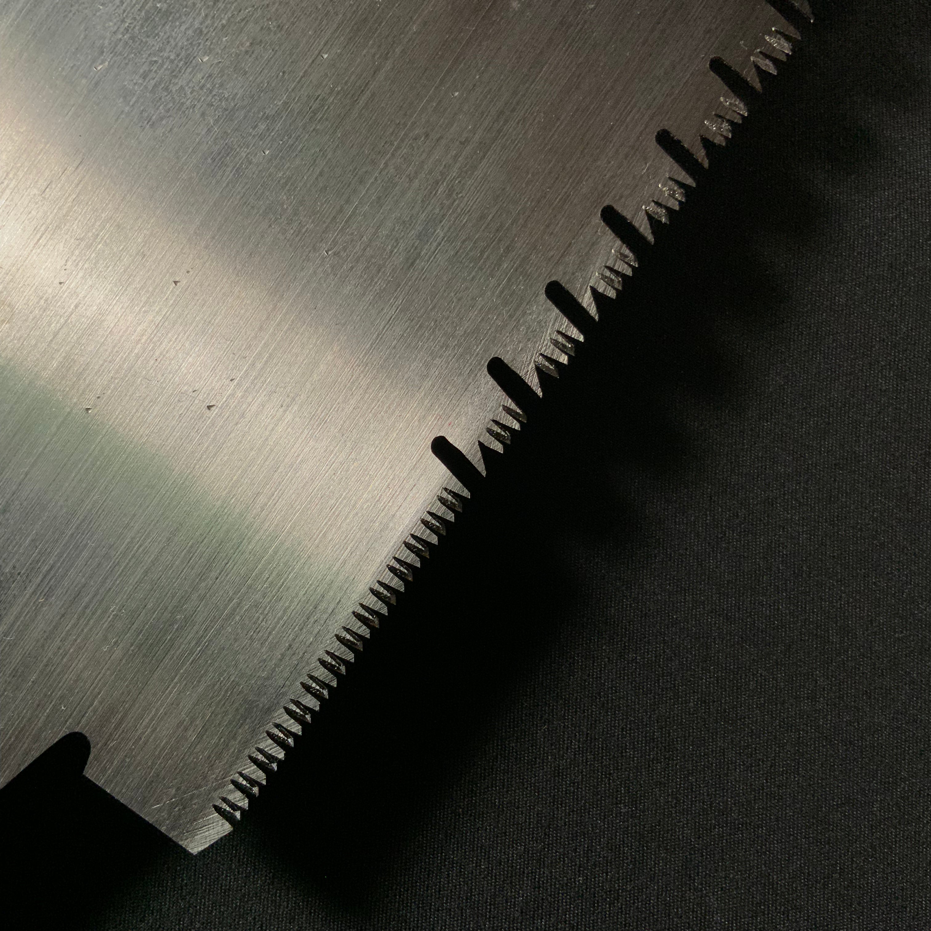 #226 Nagakatsu Double Edge Saw Eddy Type Handles set by Kurashige For Hardwood 長勝鋸 渦巻き柄 両刃鋸 広葉材用 235mm