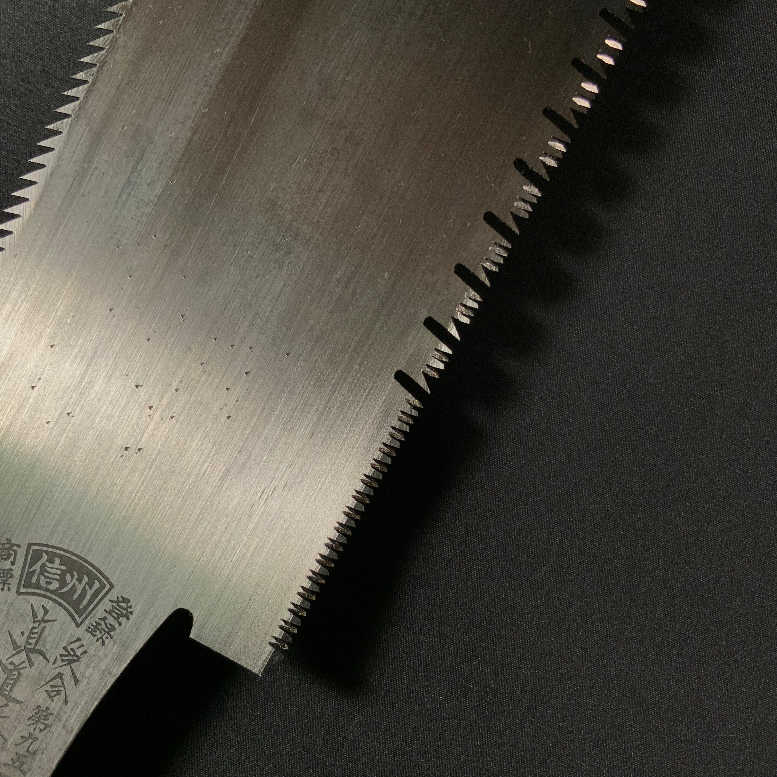 #227 Nagakatsu Double Edge Saw Eddy Type Handles set by Kurashige For Soft Wood 長勝鋸 渦巻き柄 両刃鋸 240mm