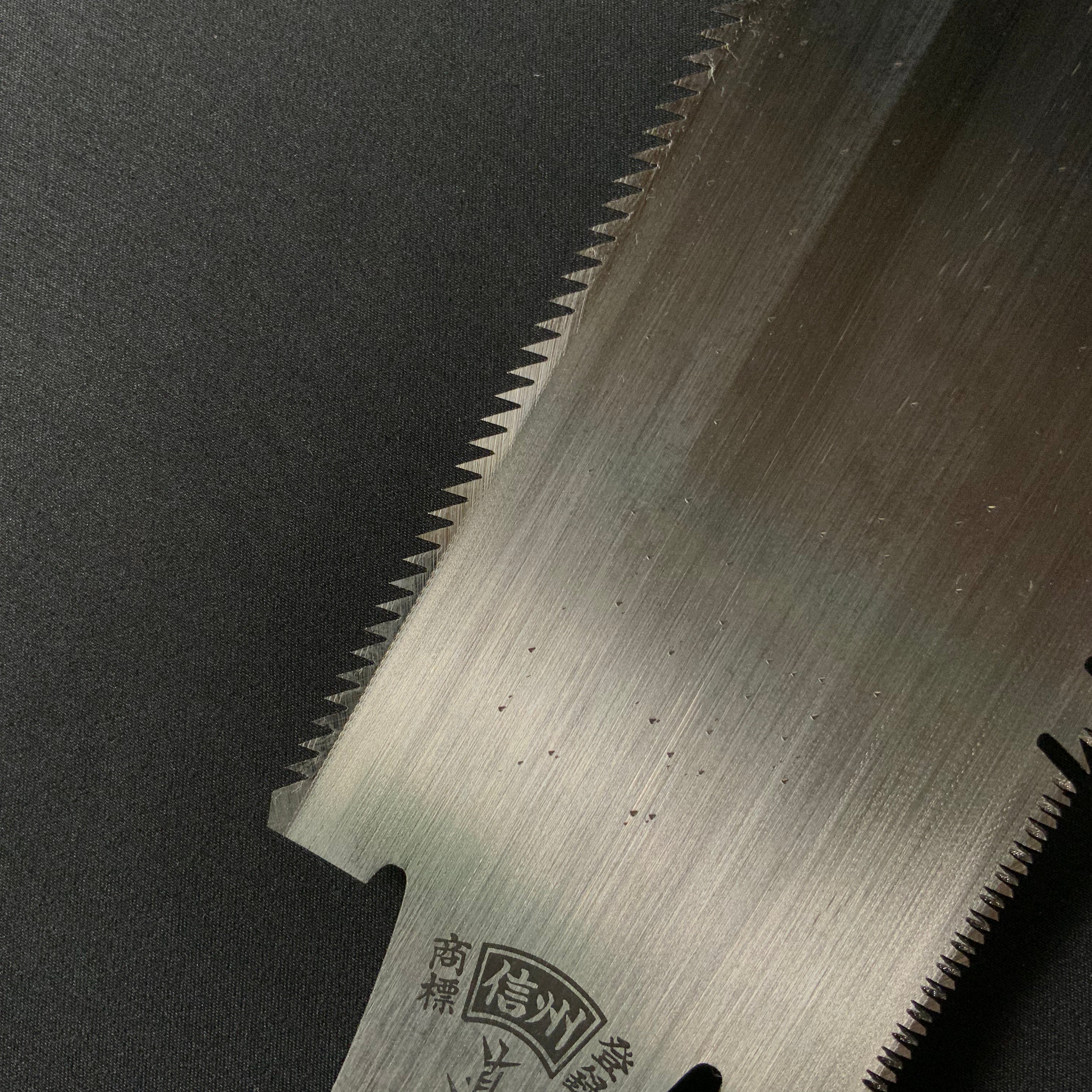 #227 Nagakatsu Double Edge Saw Eddy Type Handles set by Kurashige For Soft Wood 長勝鋸 渦巻き柄 両刃鋸 240mm