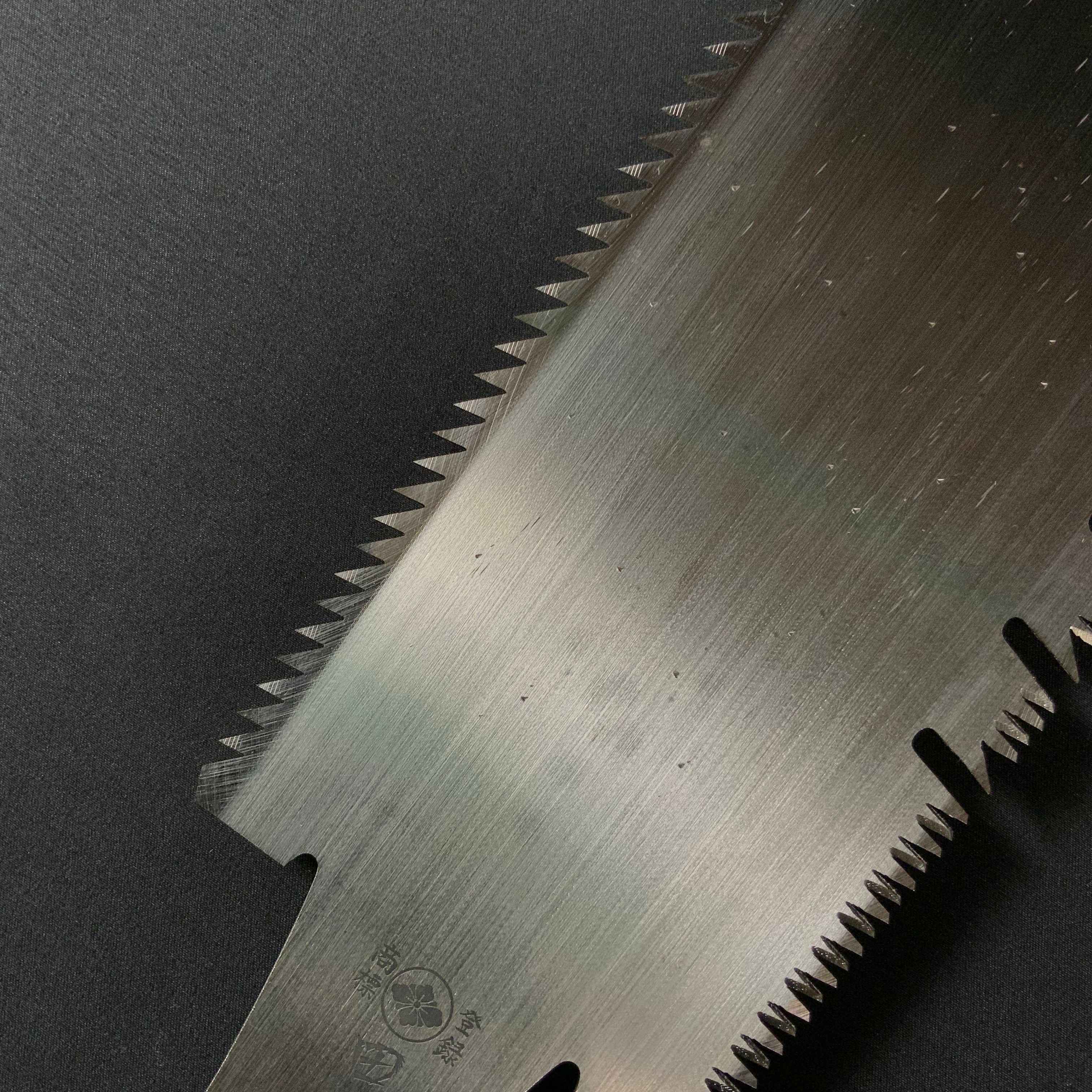 #229 Nagakatsu Double Edge Saw Eddy Type Handles set by Kurashige For Softwood 長勝鋸 渦巻き柄 両刃鋸 針葉材用 275mm