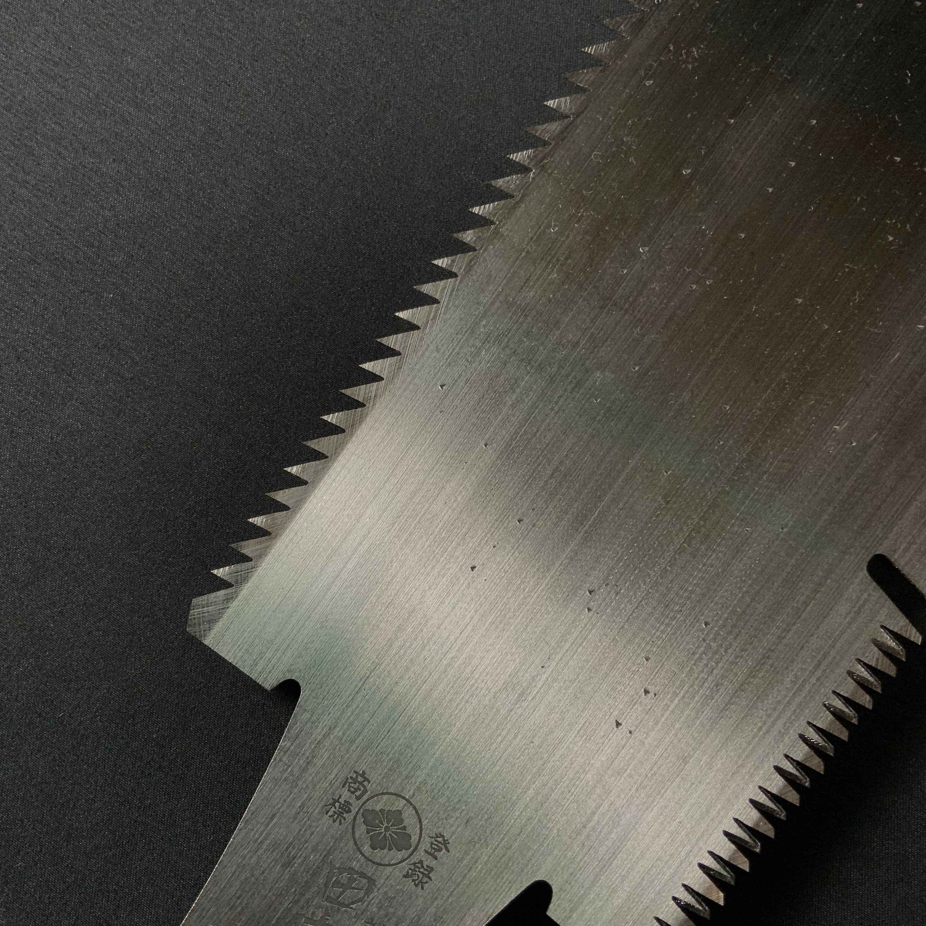 #230 Nagakatsu Double Edge Saw Eddy Type Handles set by Kurashige For Hardwood 長勝鋸 渦巻き柄 両刃鋸 広葉材用 275mm