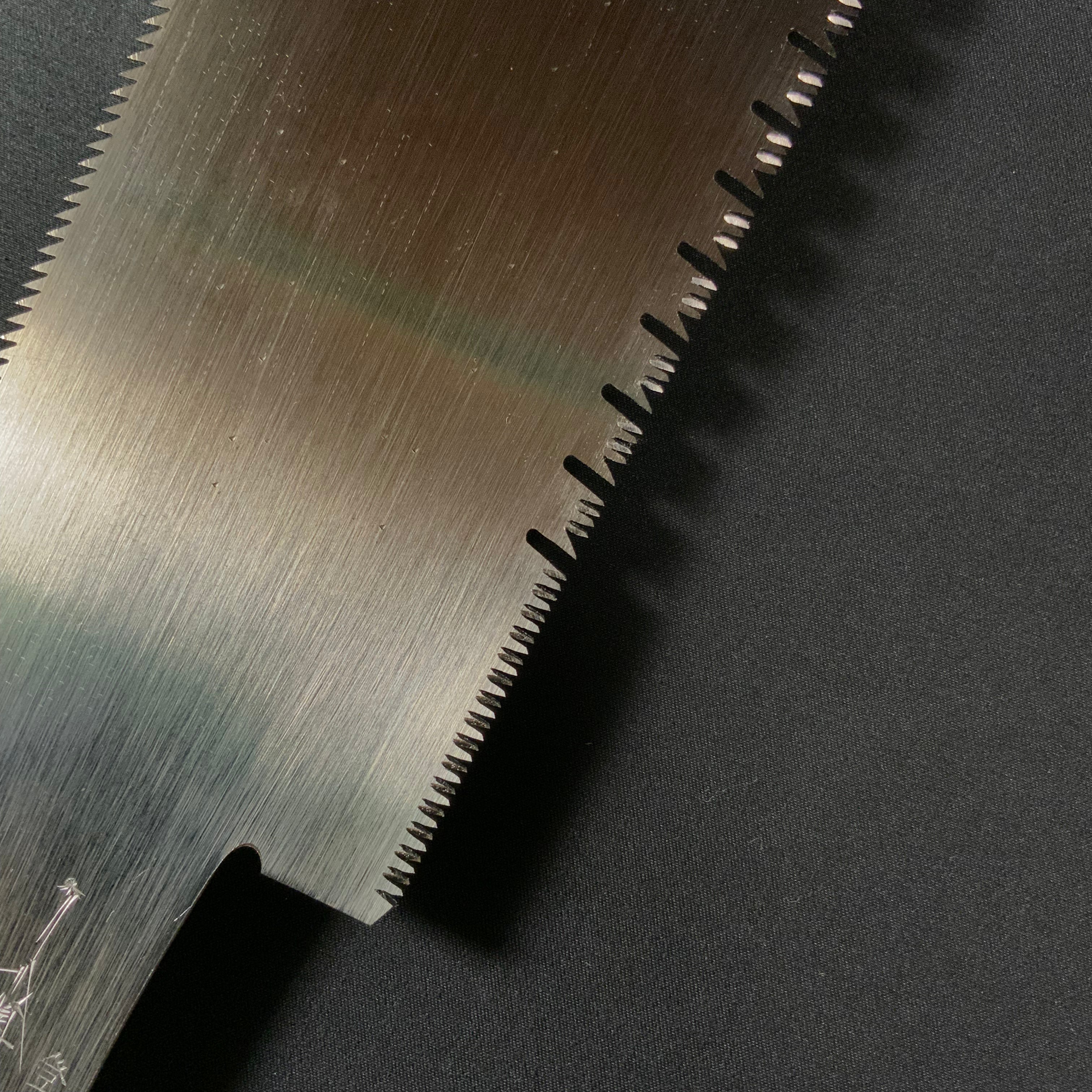 #232 Nagakatsu Double Edge Saw Eddy Type Handles set by Kurashige For Soft Wood 長勝鋸 渦巻き柄 両刃鋸 240mm