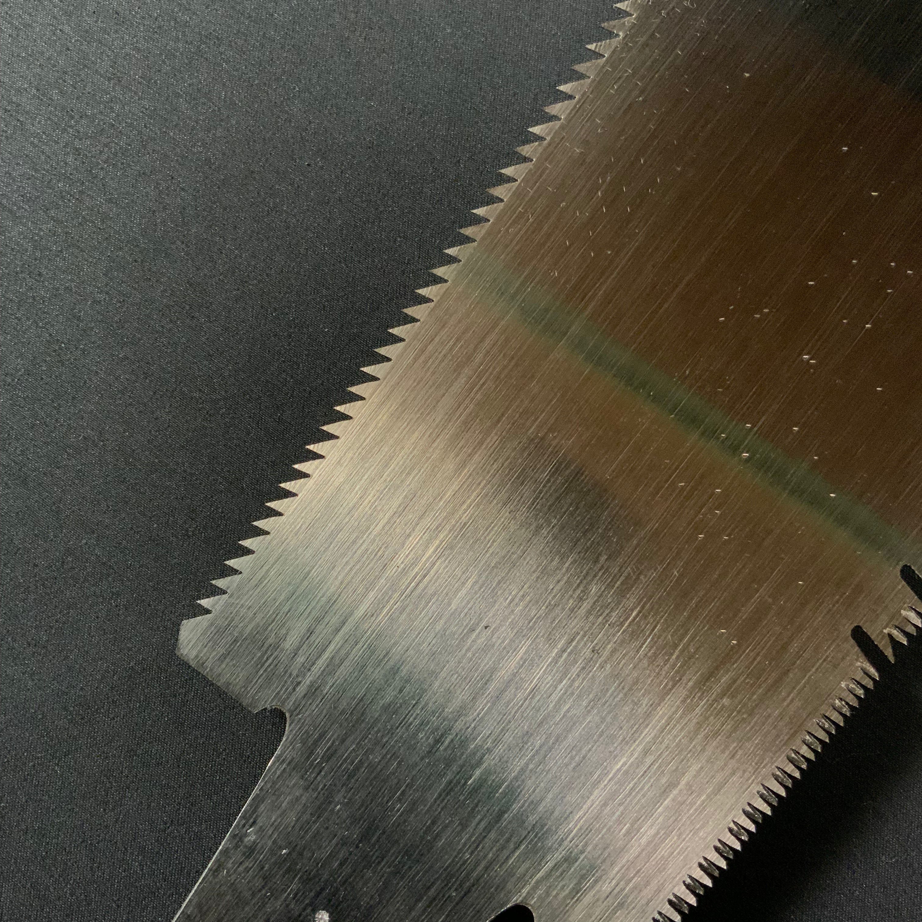 #233 Nagakatsu Double Edge Saw Eddy Type Handles set by Kurashige For Soft Wood 長勝鋸 渦巻き柄 両刃鋸 255mm