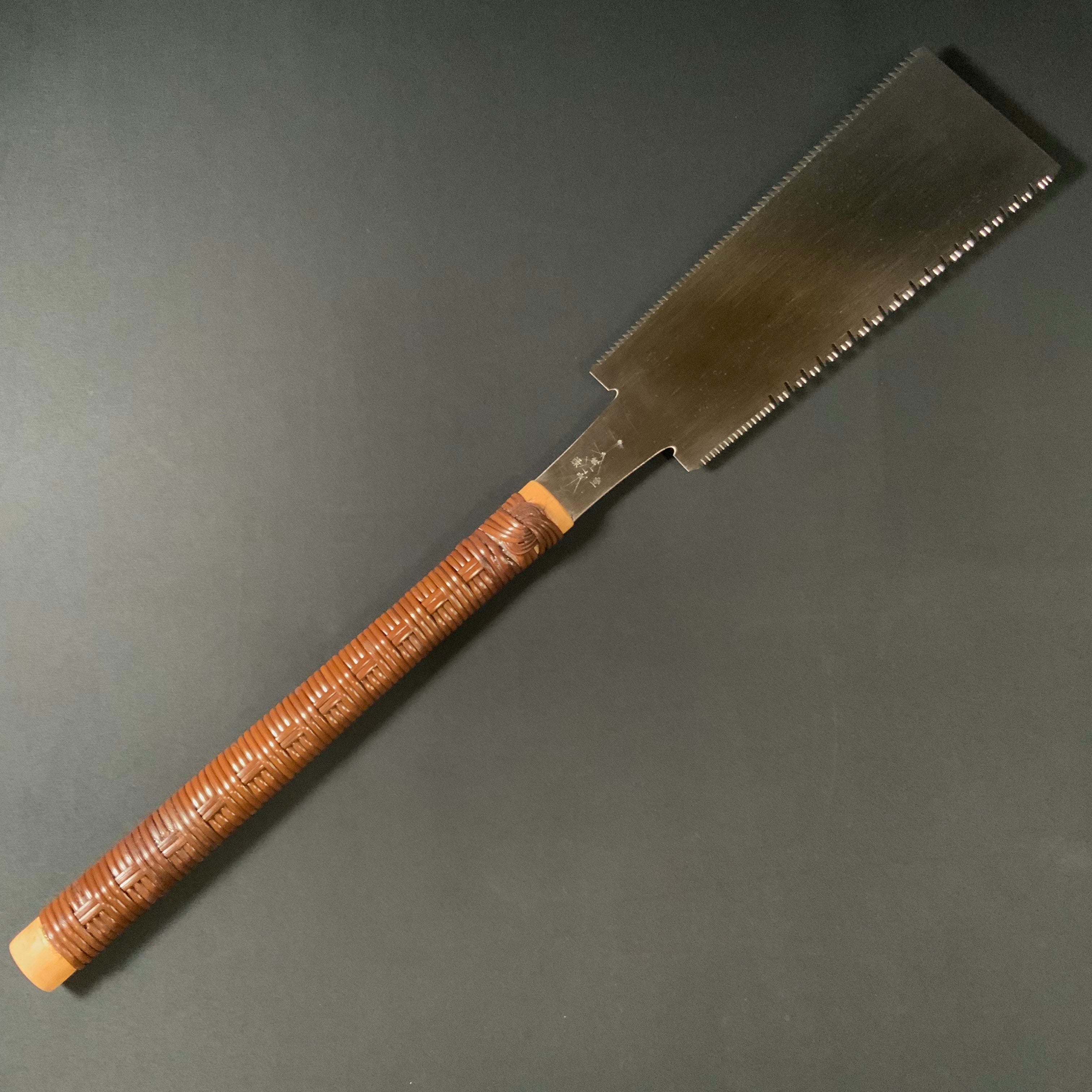 #233 Nagakatsu Double Edge Saw Eddy Type Handles set by Kurashige For Soft Wood 長勝鋸 渦巻き柄 両刃鋸 255mm