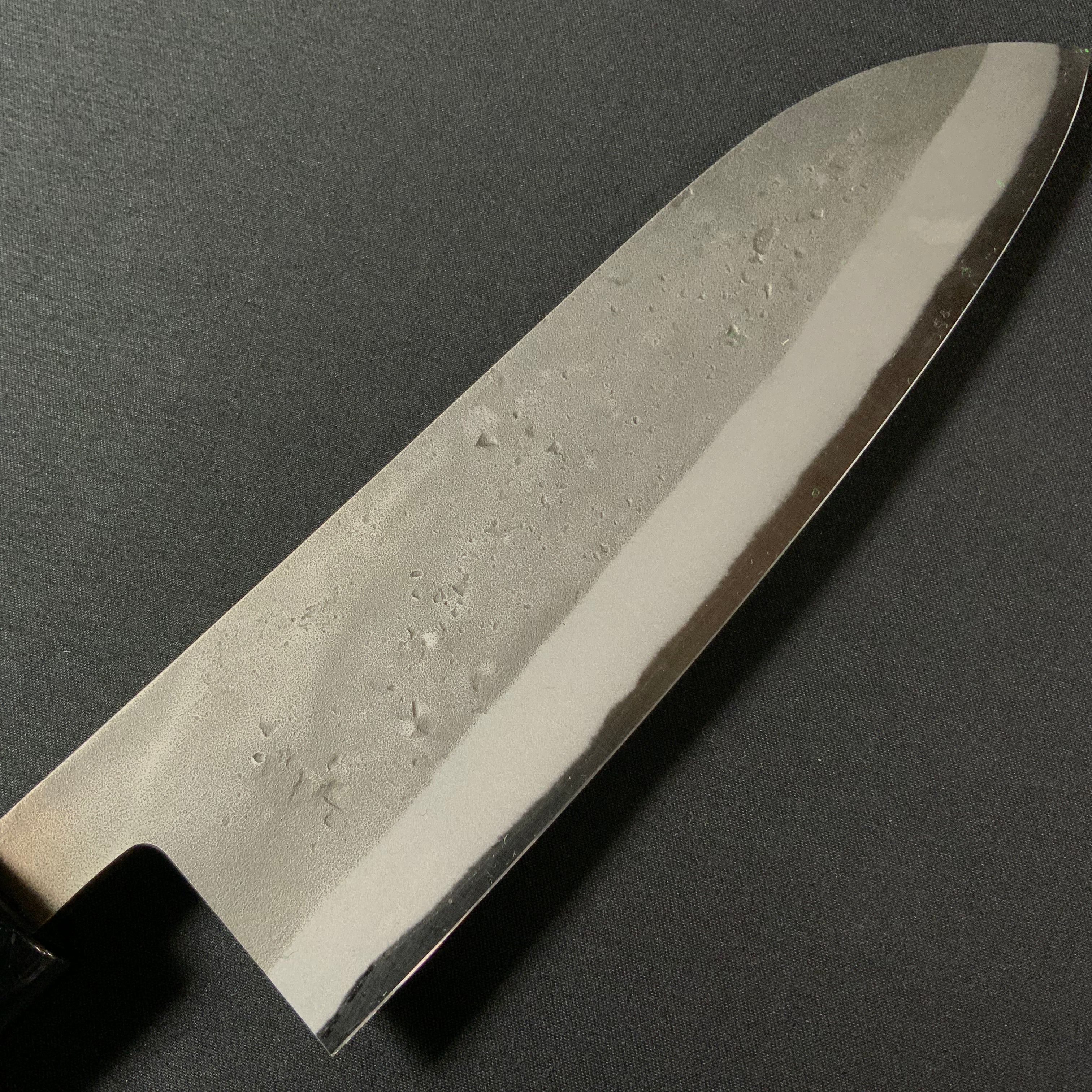 梨地 三徳包丁 青紙付 165mm Santoku Bocho with blue steel