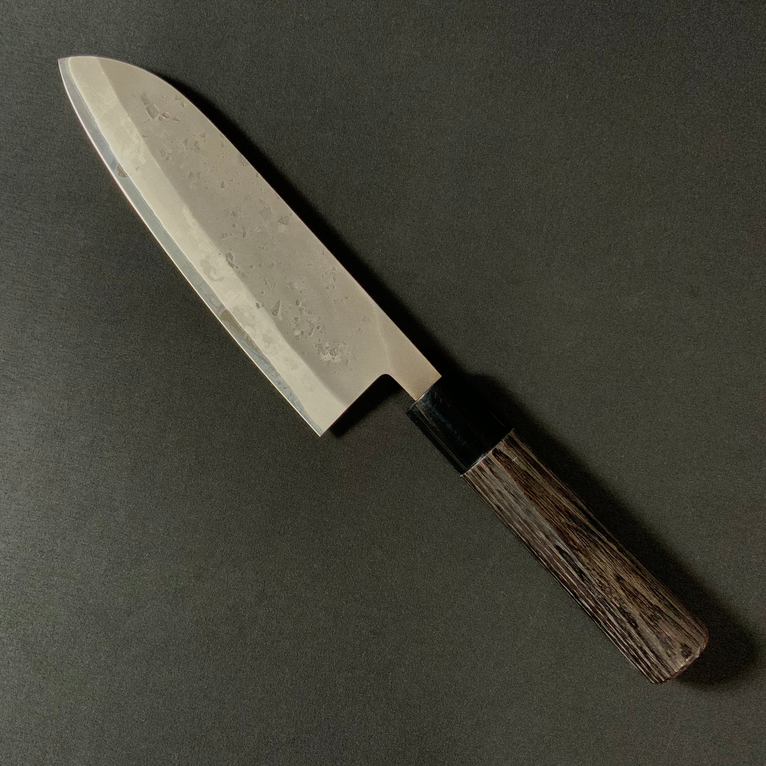 梨地 三徳包丁 青紙付 165mm Santoku Bocho with blue steel