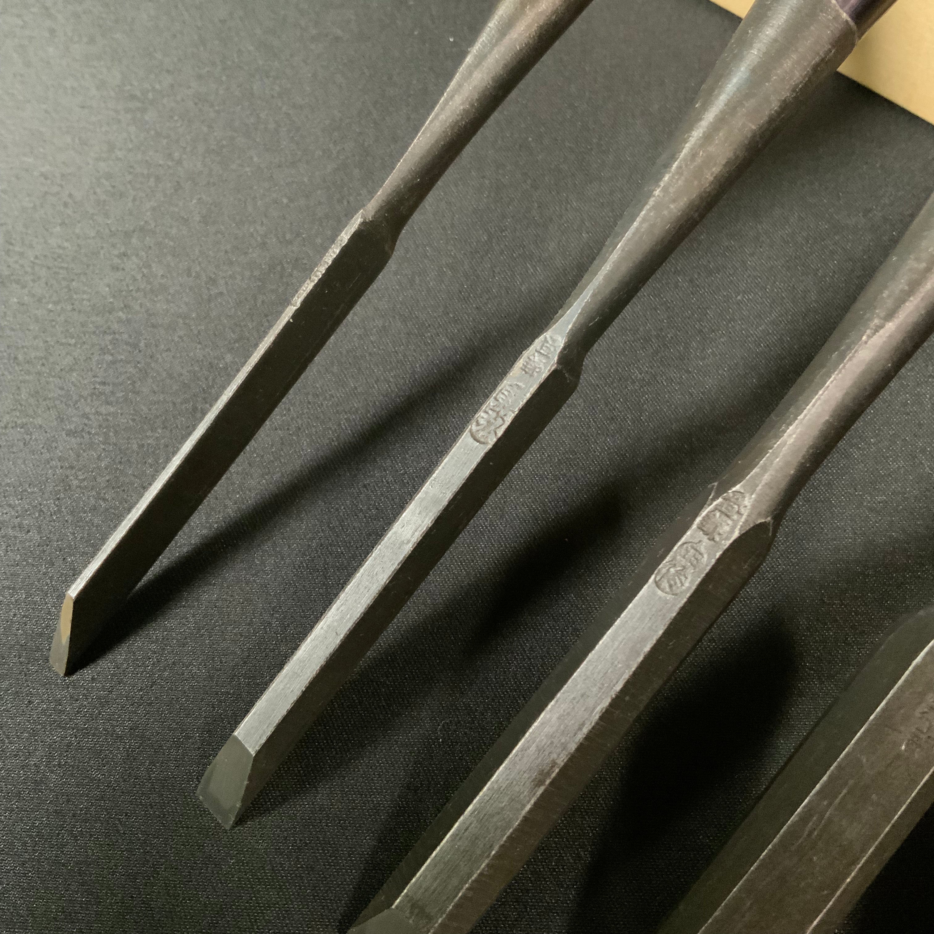 M191 Kenshin bench chisels set by Usui Yoshio 謙信 碓氷淑郎作 追入組鑿 10本組