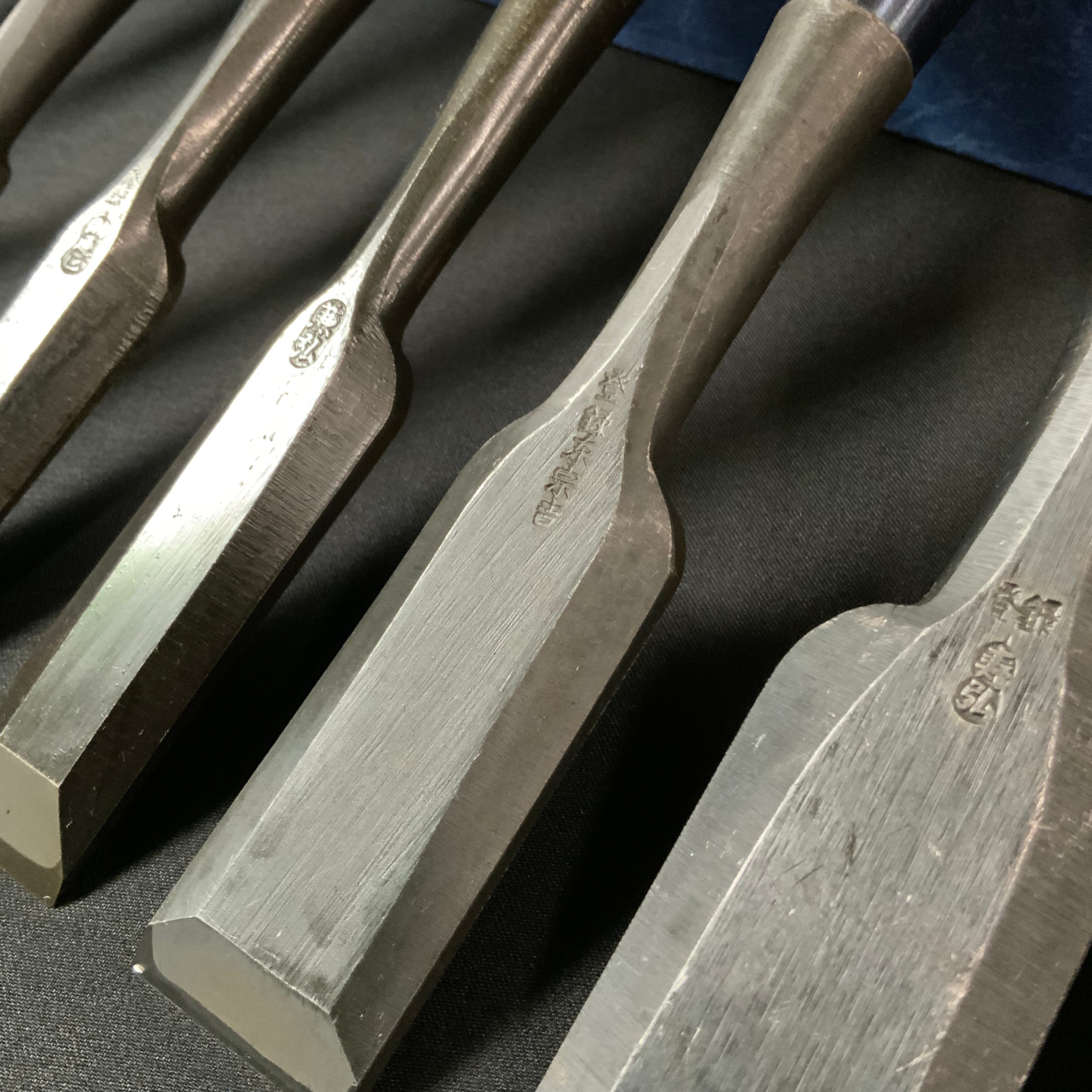 M192 Mixed set Bench chisels set for beginner by unknown smith バラ鑿合わせ 初心者におすすめ 追入組鑿 M192