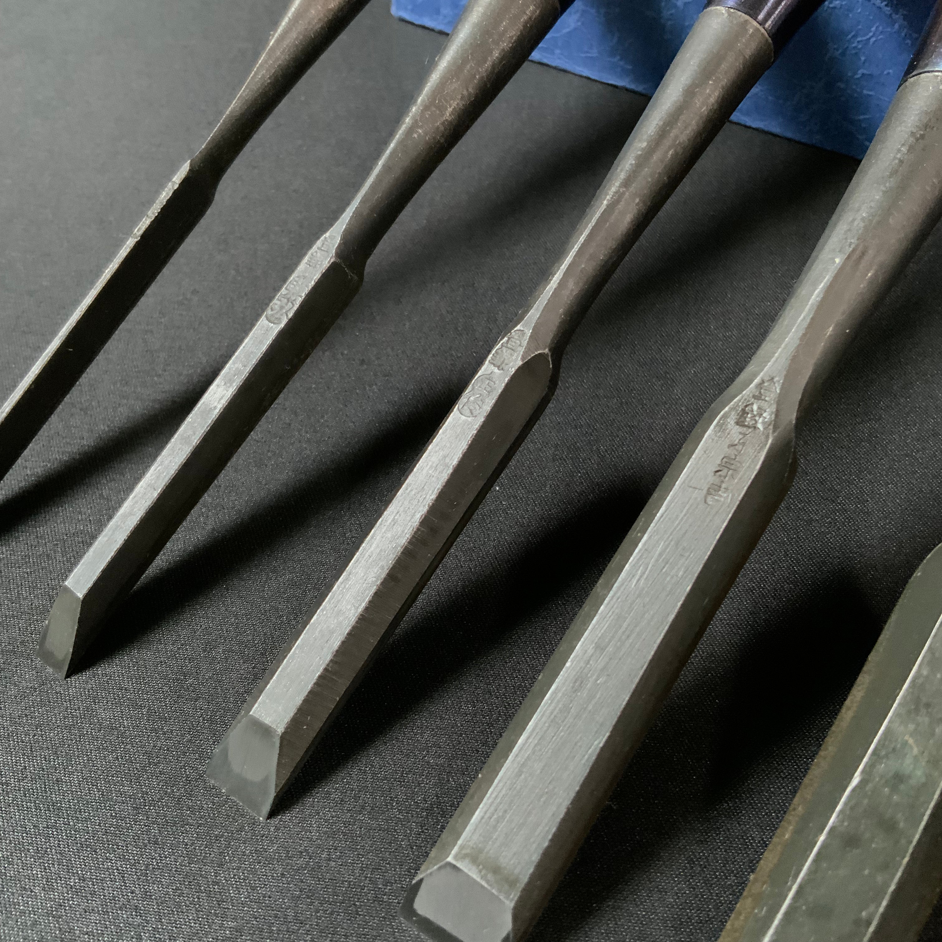 M192 Mixed set Bench chisels set for beginner by unknown smith バラ鑿合わせ 初心者におすすめ 追入組鑿 M192
