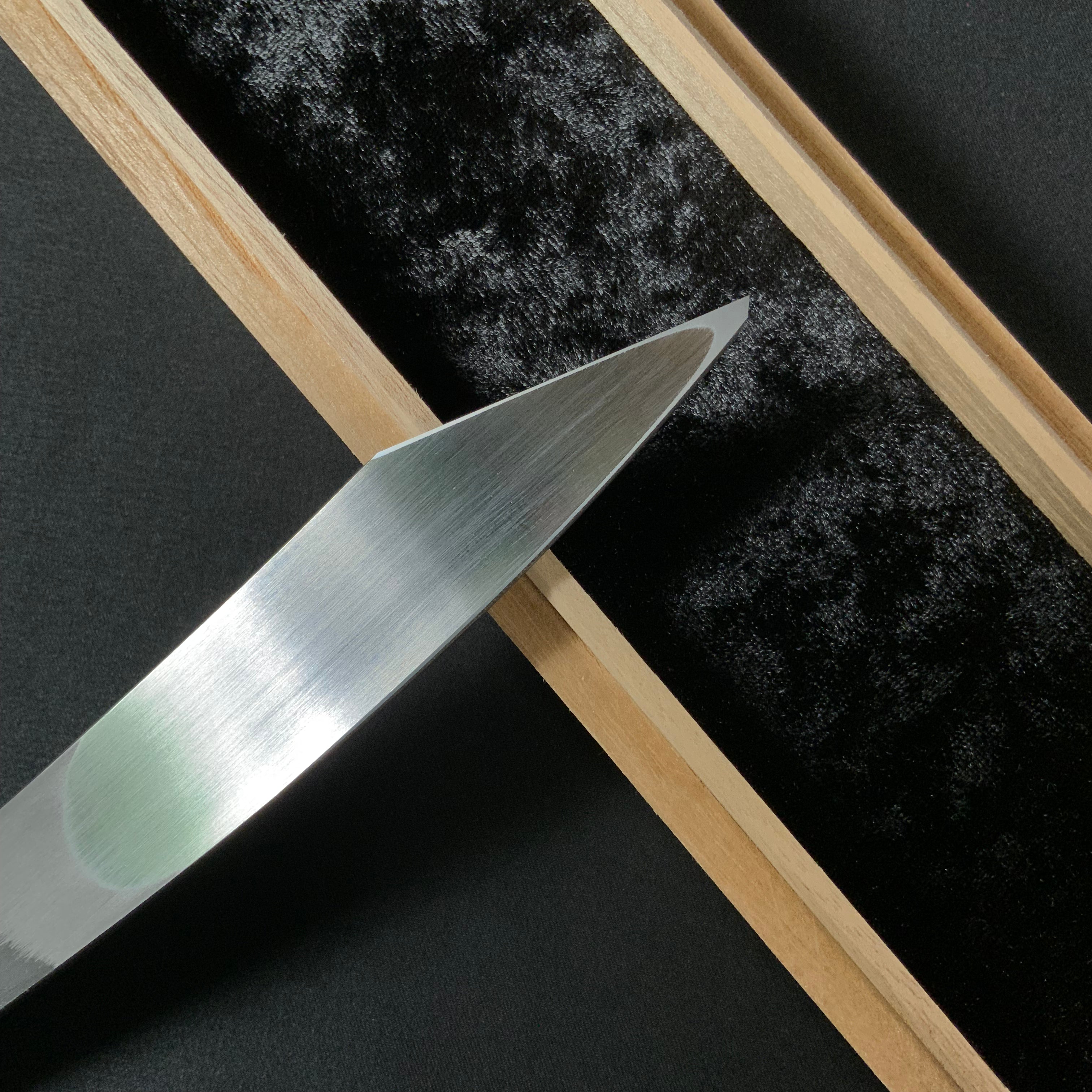 芽 岩崎重義作 切出し小刀 21mm 右 Me Kiridashi Knife by Shigeyoshi Iwasaki Right hand