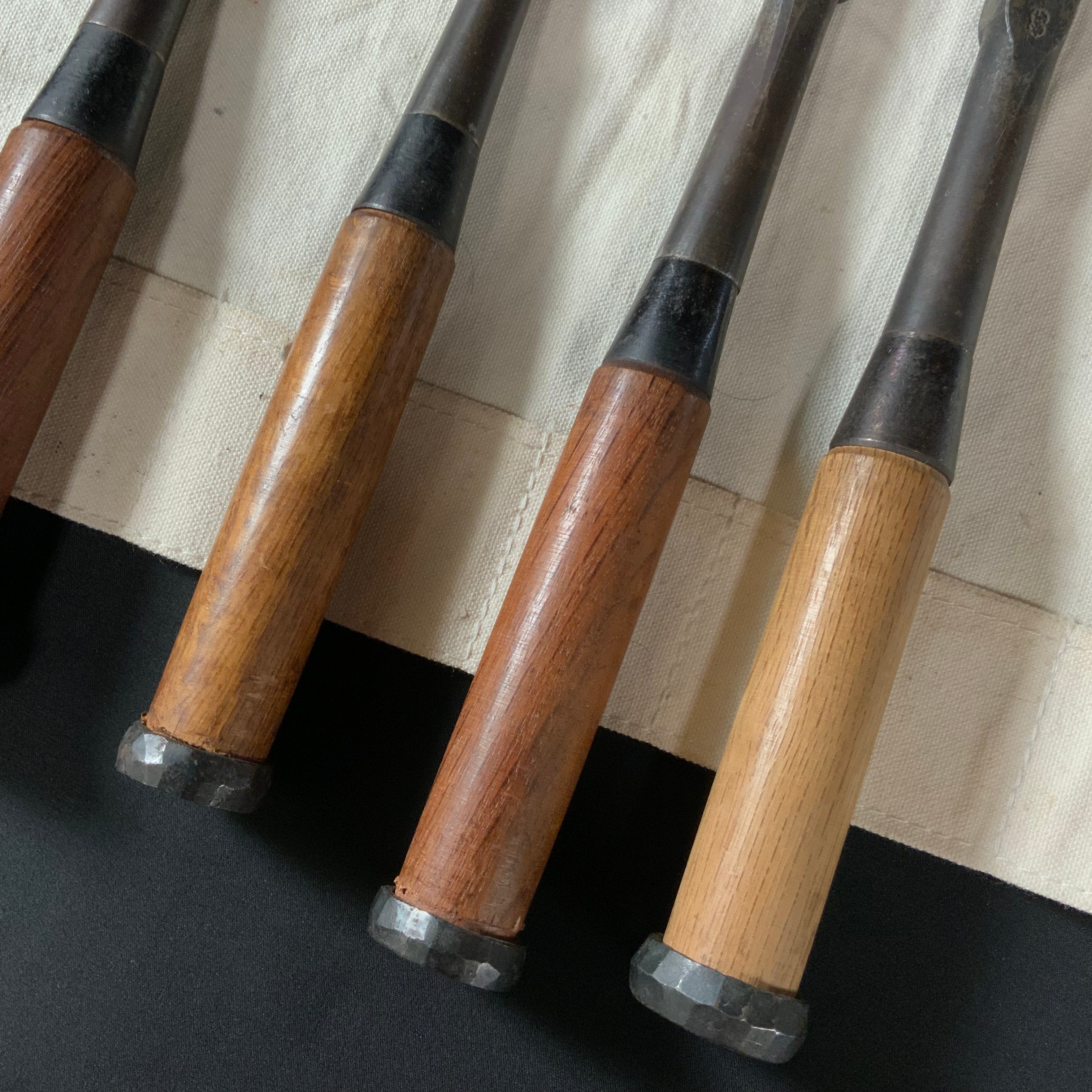 掘出し物 二代目左久作 叩き鑿 池上喬庸作 Old stock #1 Hidari Hisasaku 2rd Timber chisels by Ikegami Takanobu Tatakinomi