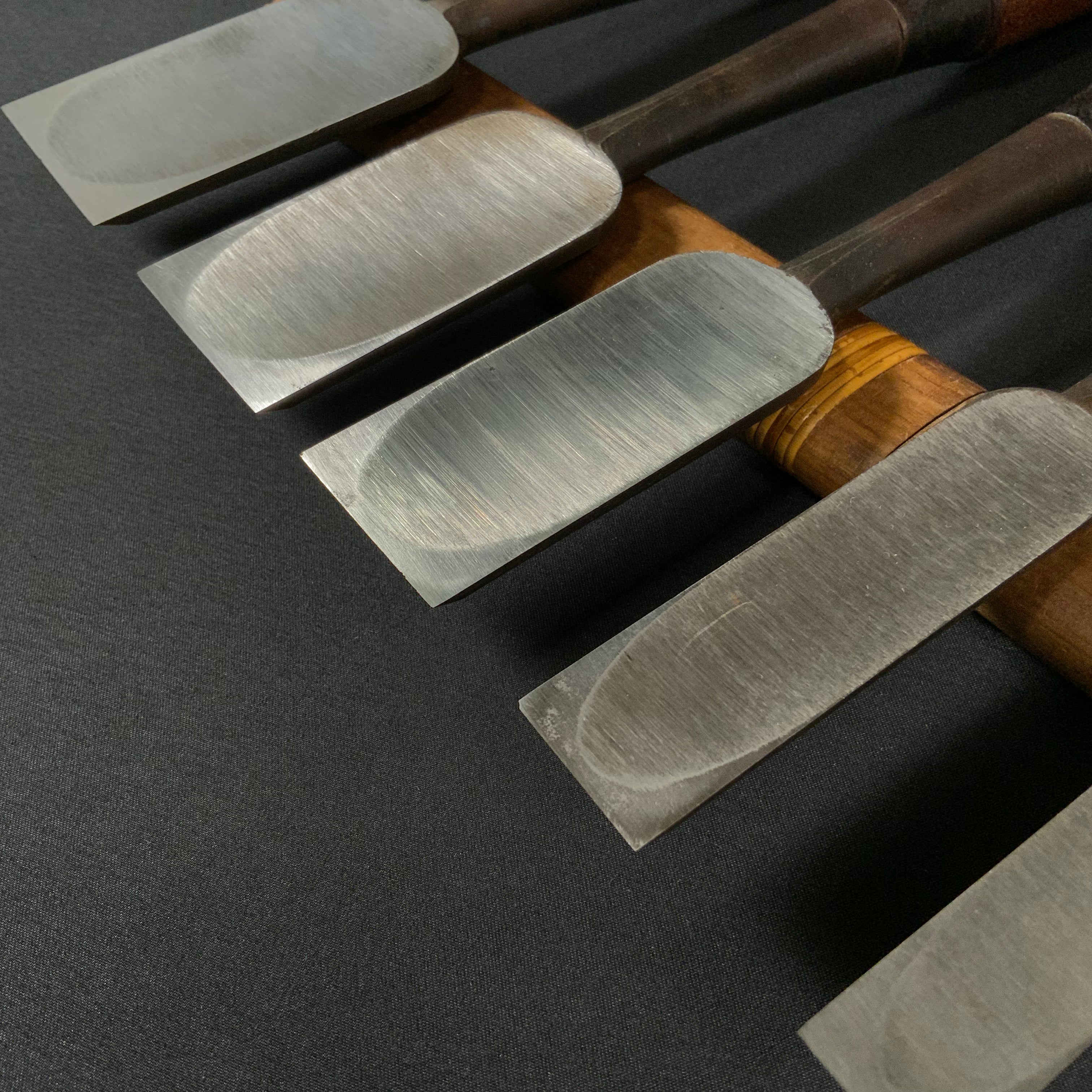 掘出し物 二代目左久作 叩き鑿 池上喬庸作 Old stock #1 Hidari Hisasaku 2rd Timber chisels by Ikegami Takanobu Tatakinomi