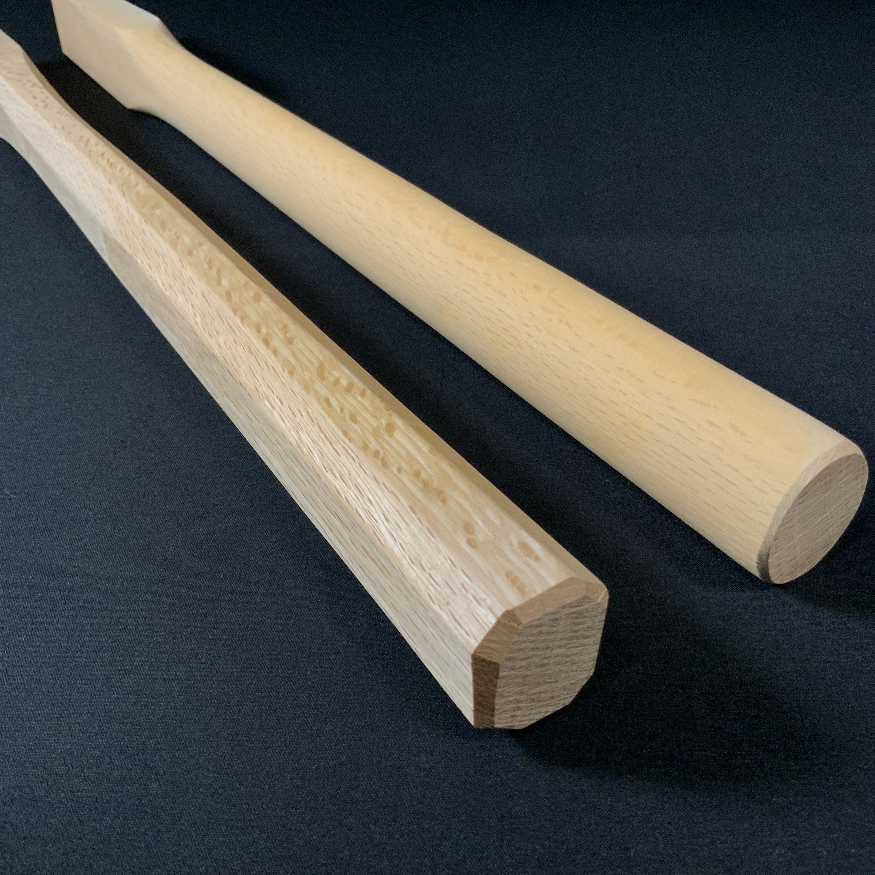 白樫 仮枠玄能柄 450mm Japanese Kariwaku hammer handles by Japanese white oak