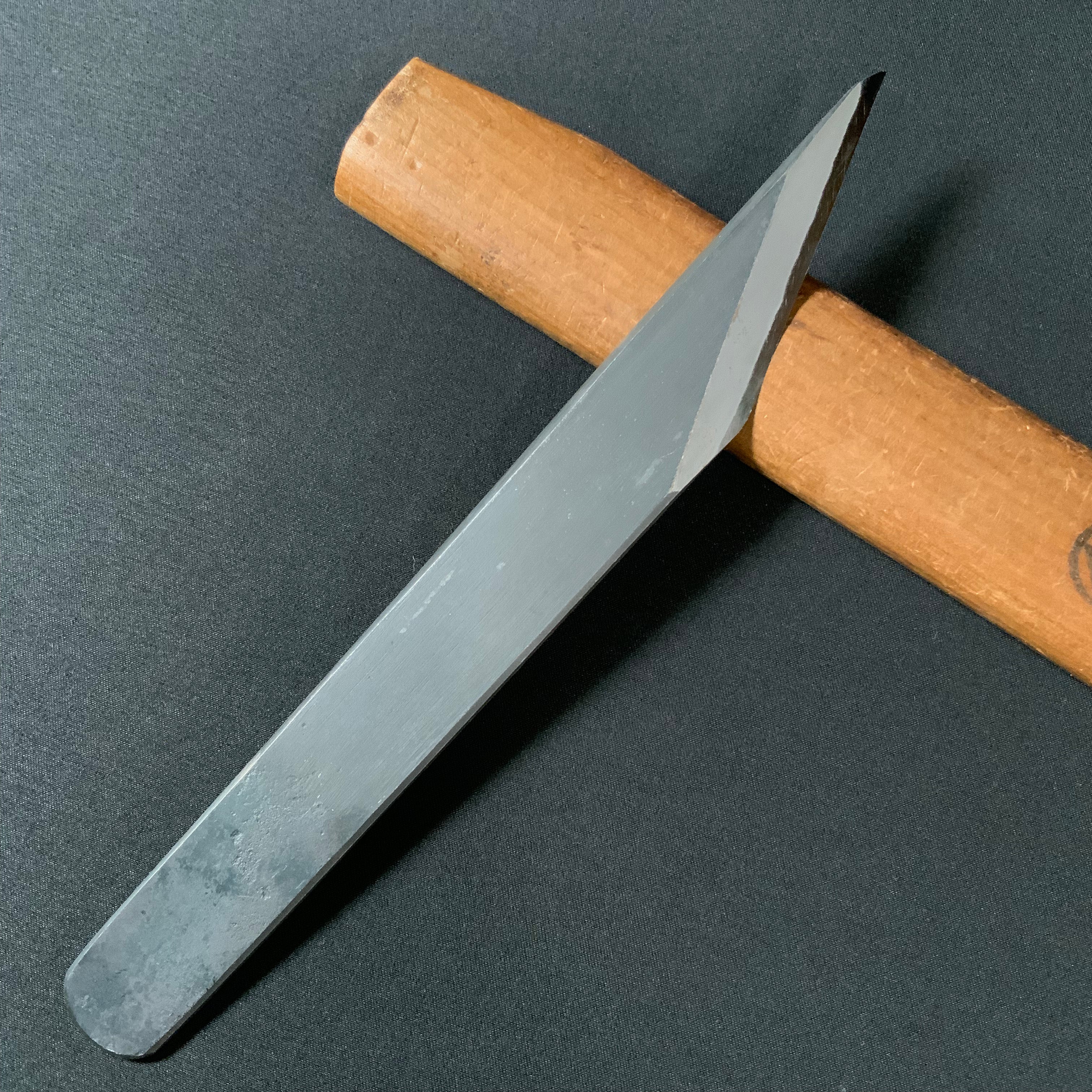侊悦 切出小刀 鍛接 坂光作 24mm Kouetsu Kiridashi Kokatana with white steel forge welding by Sakamitsu