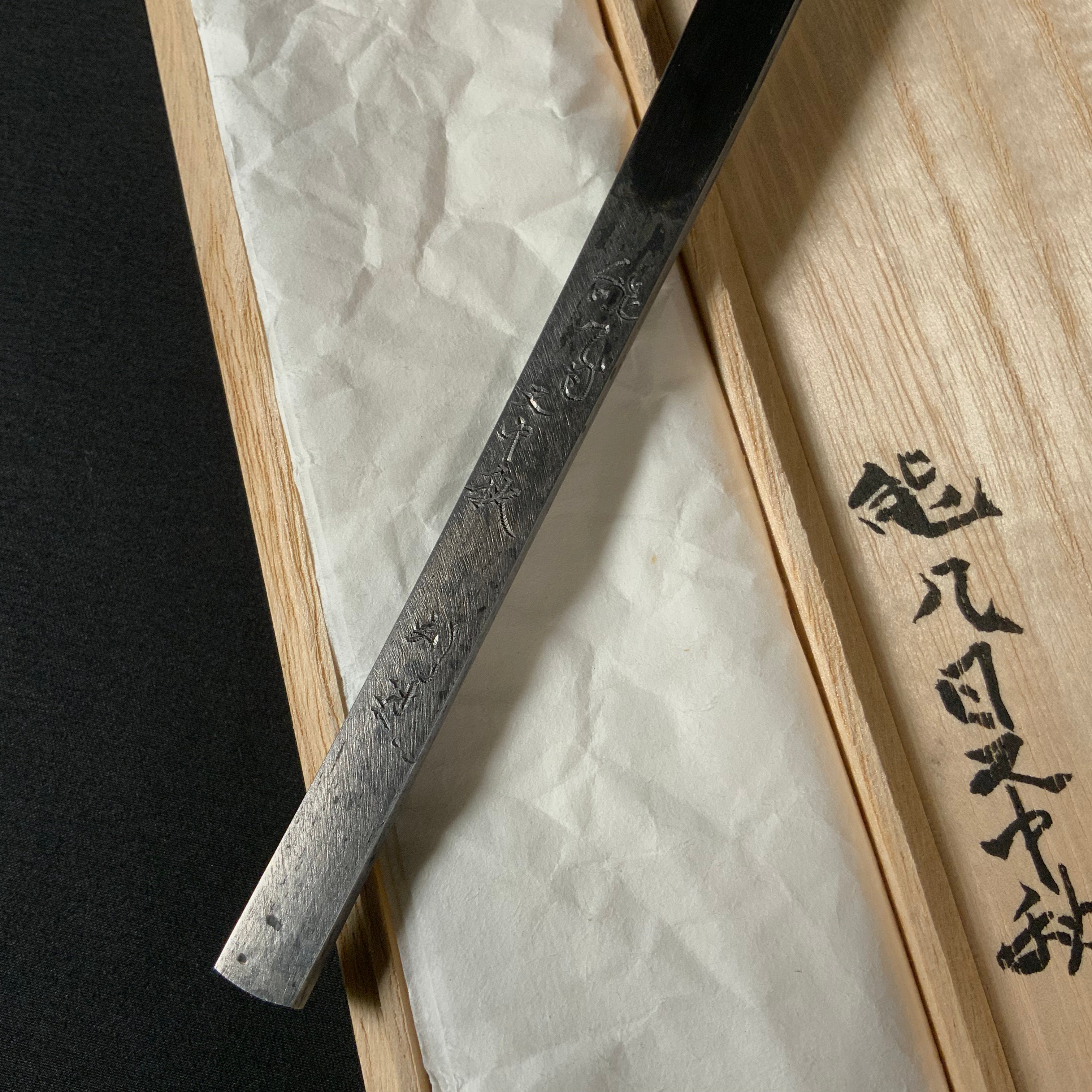 Mid-Autumn Right hand Kiridashi kinfe by Sozen Carving 中秋 素全作 切出し小刀 右 12mm