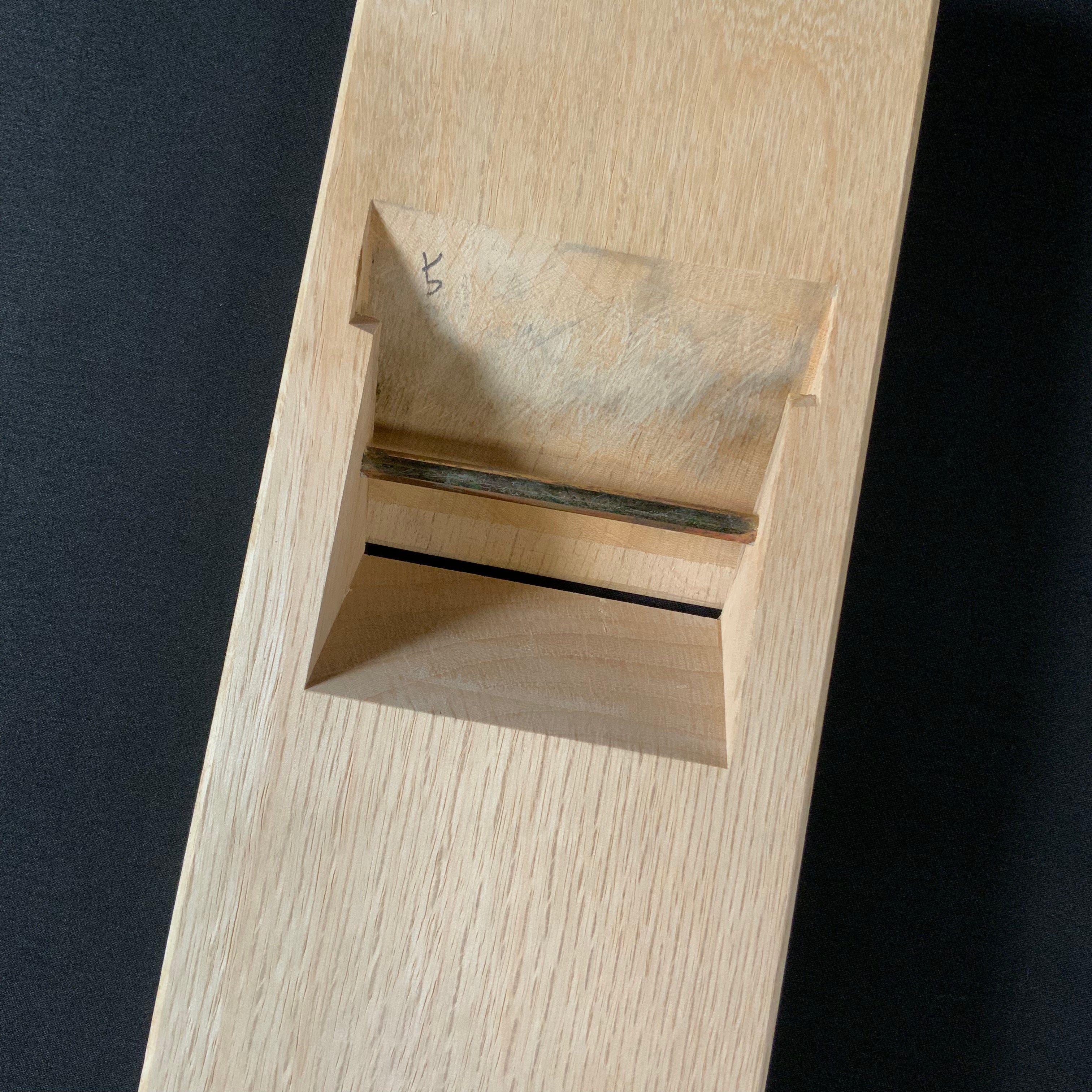 掘出し物 明寿 碓氷健吾作 仕上げ鉋 70mm Old stock Meiju Smoothing Plane(Kanna) by Usuikengo