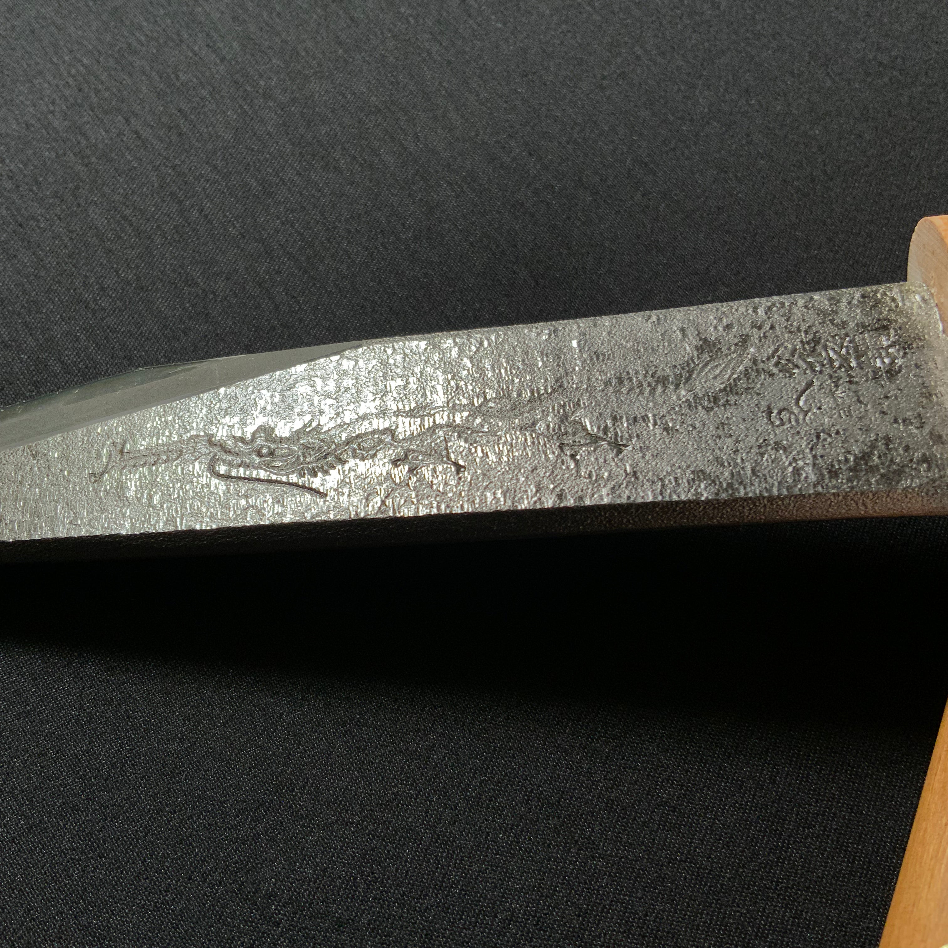 三木章 横手小刀最高級品鞘付 右 ハイス鋼 135mm Mikisho Yokote Kokatana (Carving knife) right hand High Speed Steel