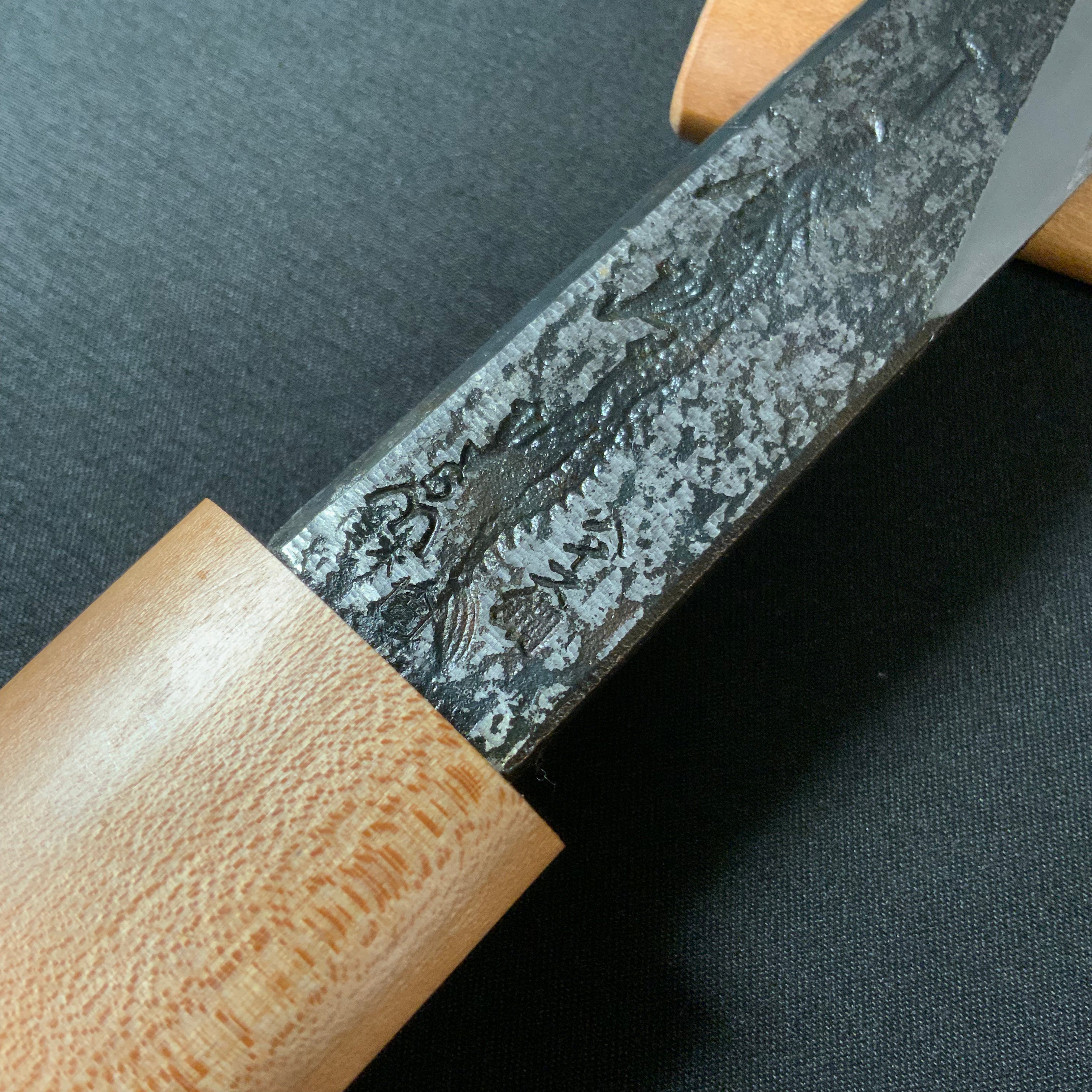 三木章 横手小刀最高級品鞘付 ハイス鋼 右 120mm Mikisho Yokote Kokatana (Carving knife) right hand High-speed steel