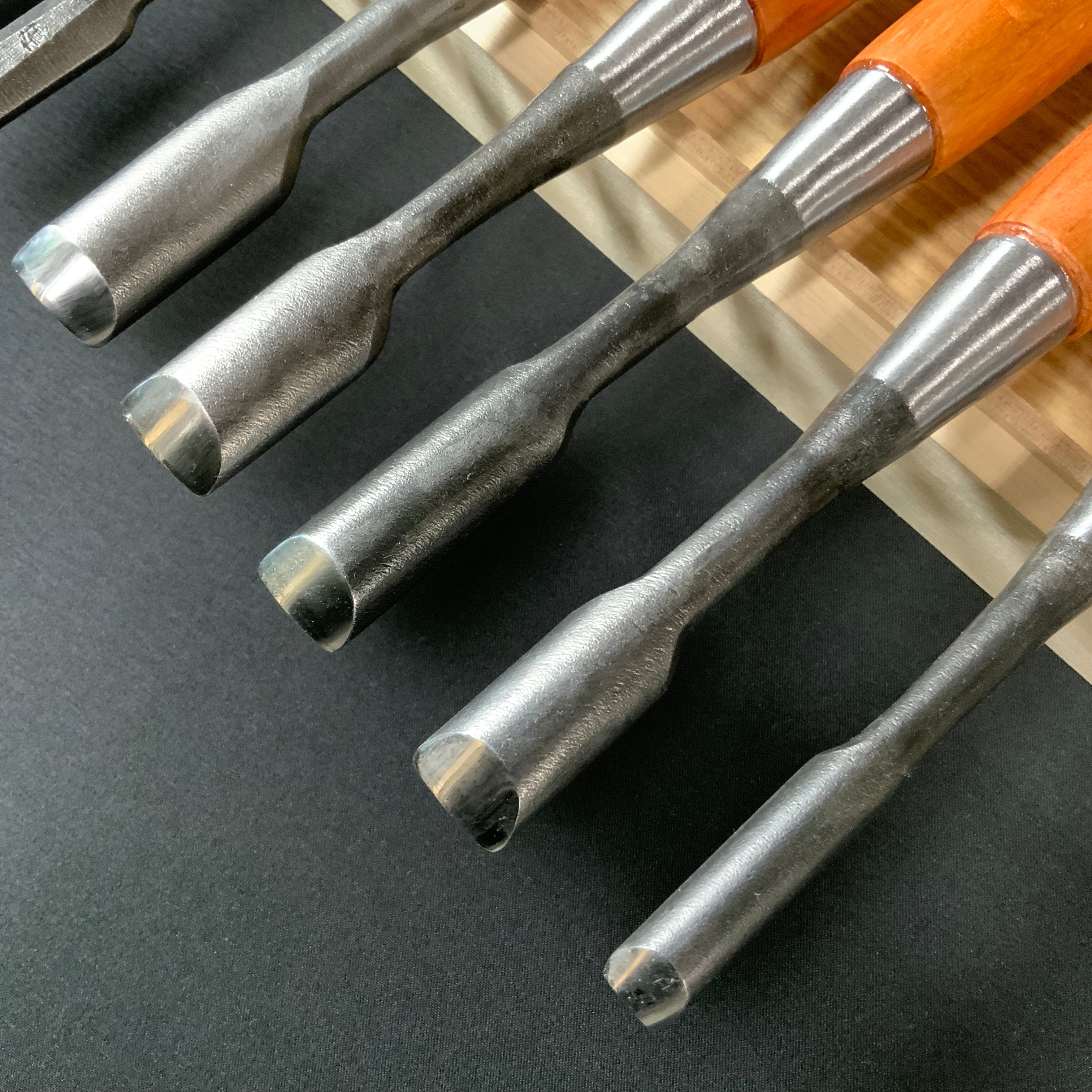 Mikisho Wood carving Timber Chisel 10pc set 三木章 木彫叩きのみ 10本セット