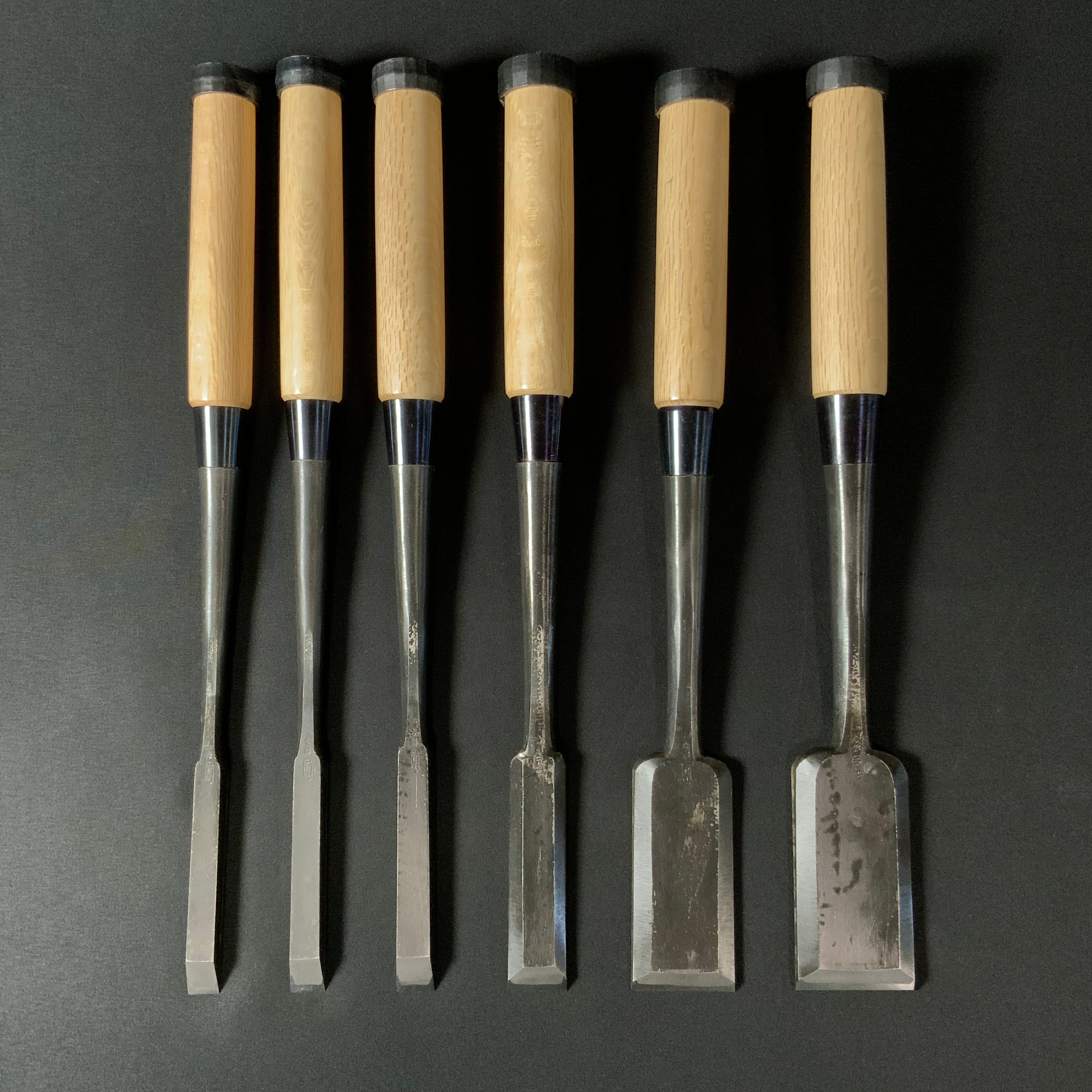 二治弘 穴屋鑿 今井忠太郎作 Nijihiro Slick Chisels by Chuutarou Imai