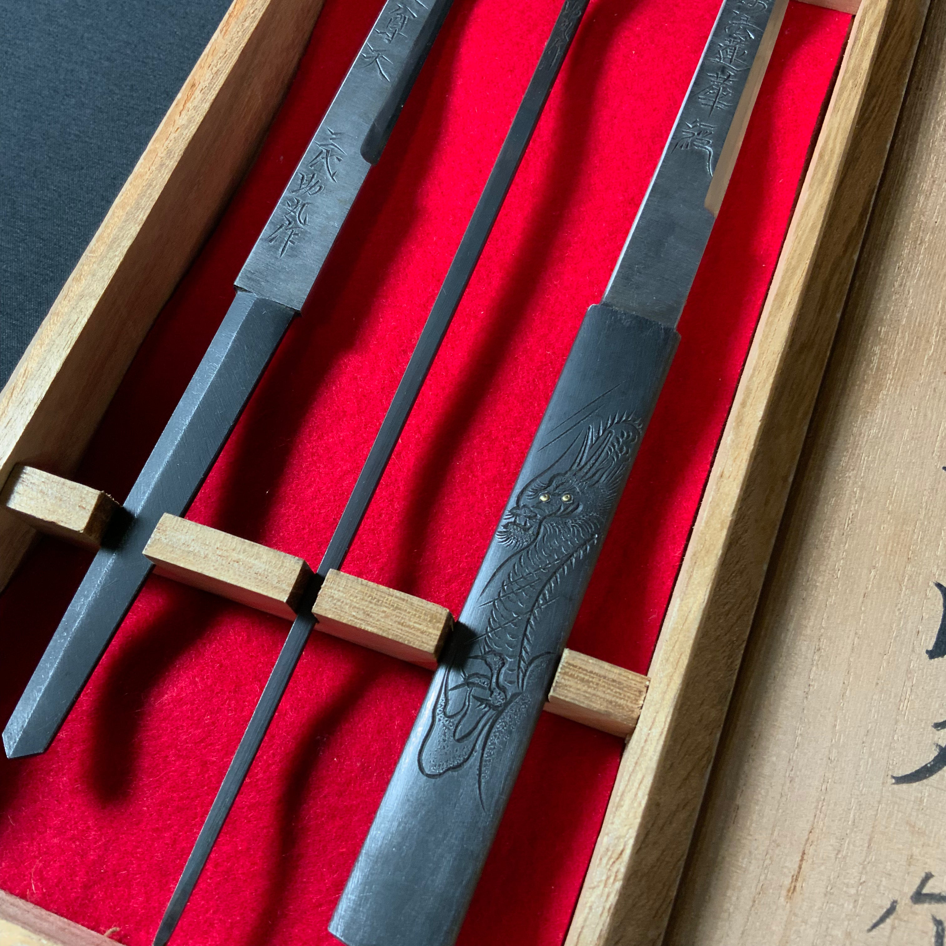 Old stock Sukemaru 3rd Yajiri Kokatana set by Usui Kinsaburo 掘出し物 碓氷金三郎 三代目助丸作 鏃小刀