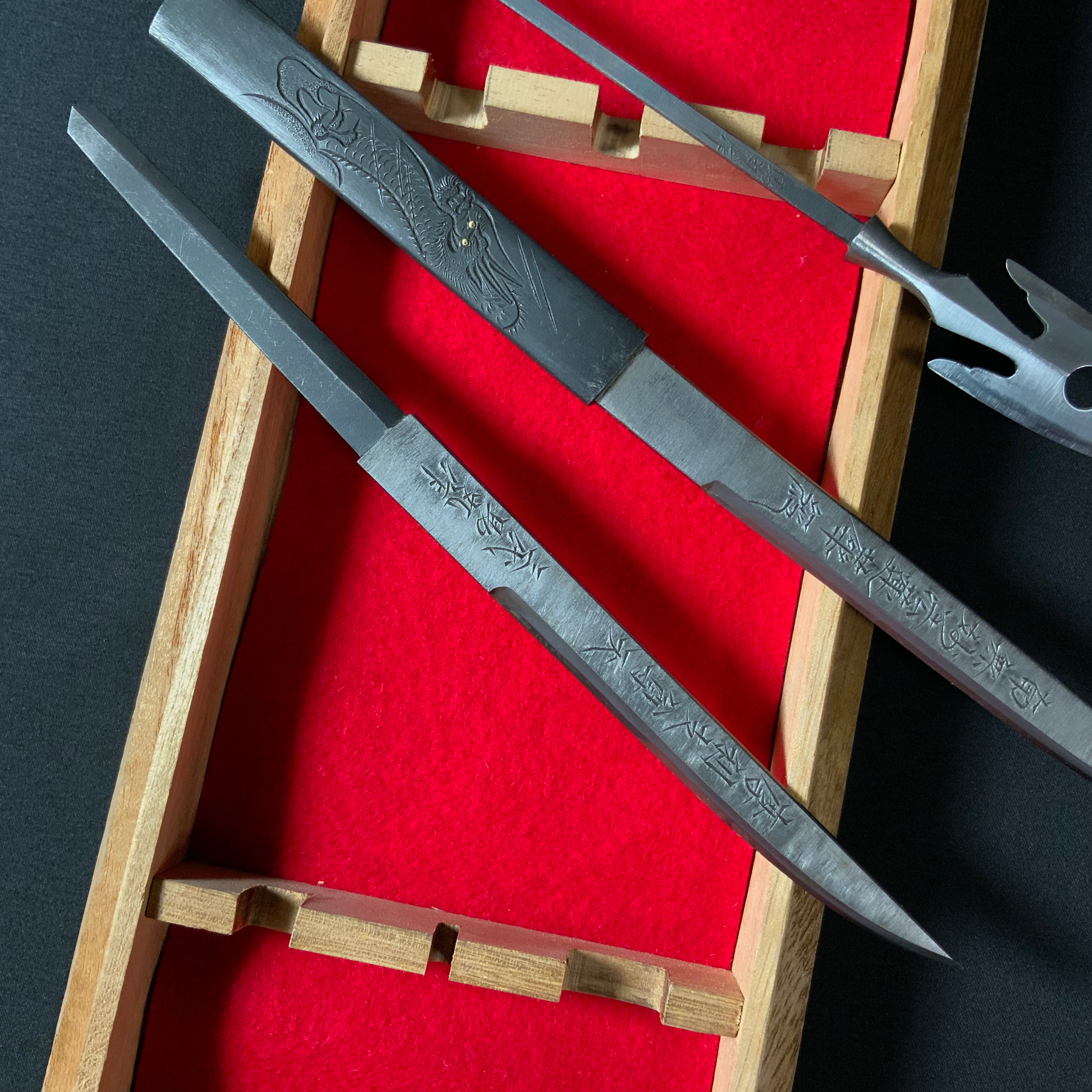 Old stock Sukemaru 3rd Yajiri Kokatana set by Usui Kinsaburo 掘出し物 碓氷金三郎 三代目助丸作 鏃小刀