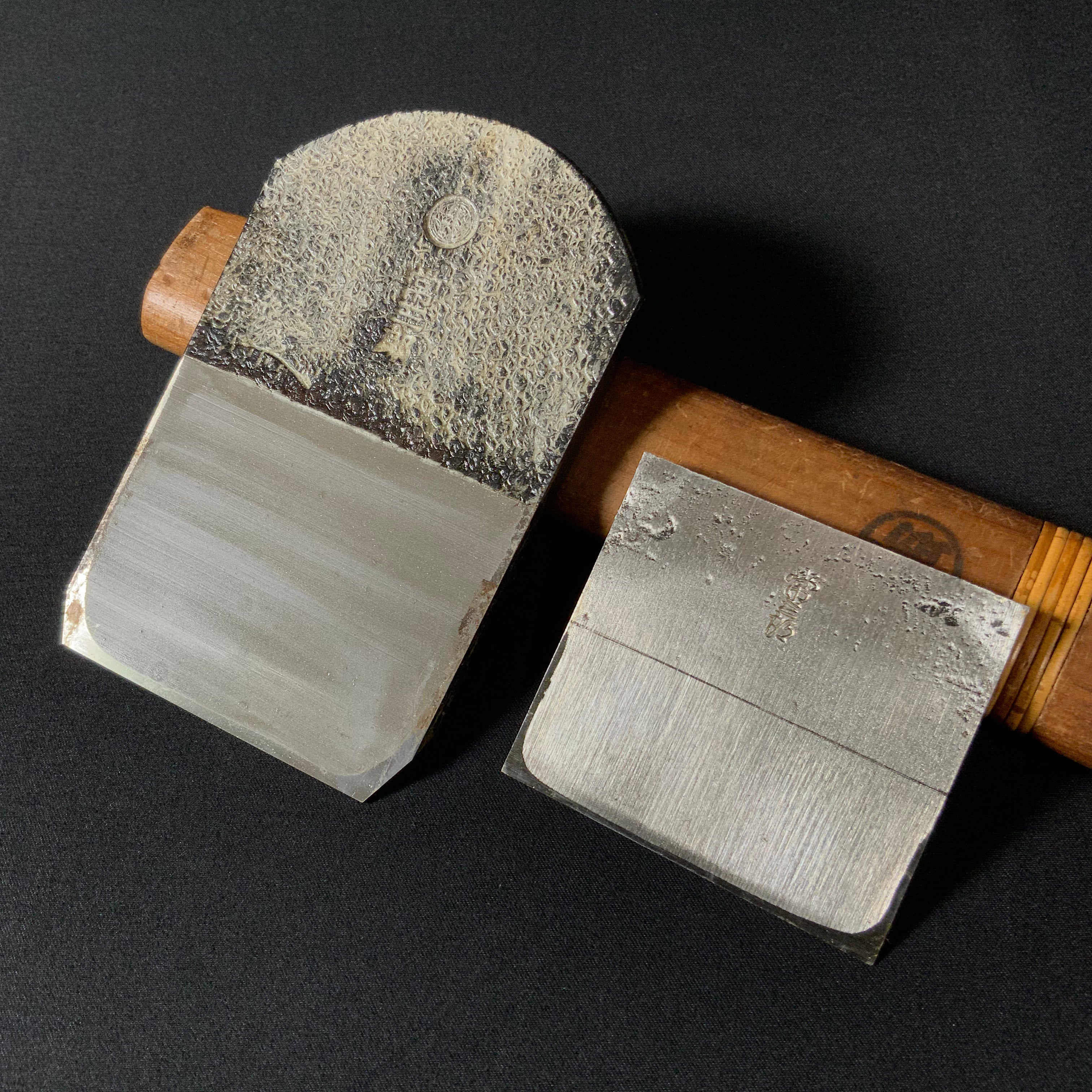 Old Stock Montsunesaburo Smoothing Plane (Kanna) with Special Carbon Steel 掘出し物 紋常三郎 二代目作 仕上鉋 特殊炭素鋼 70mm