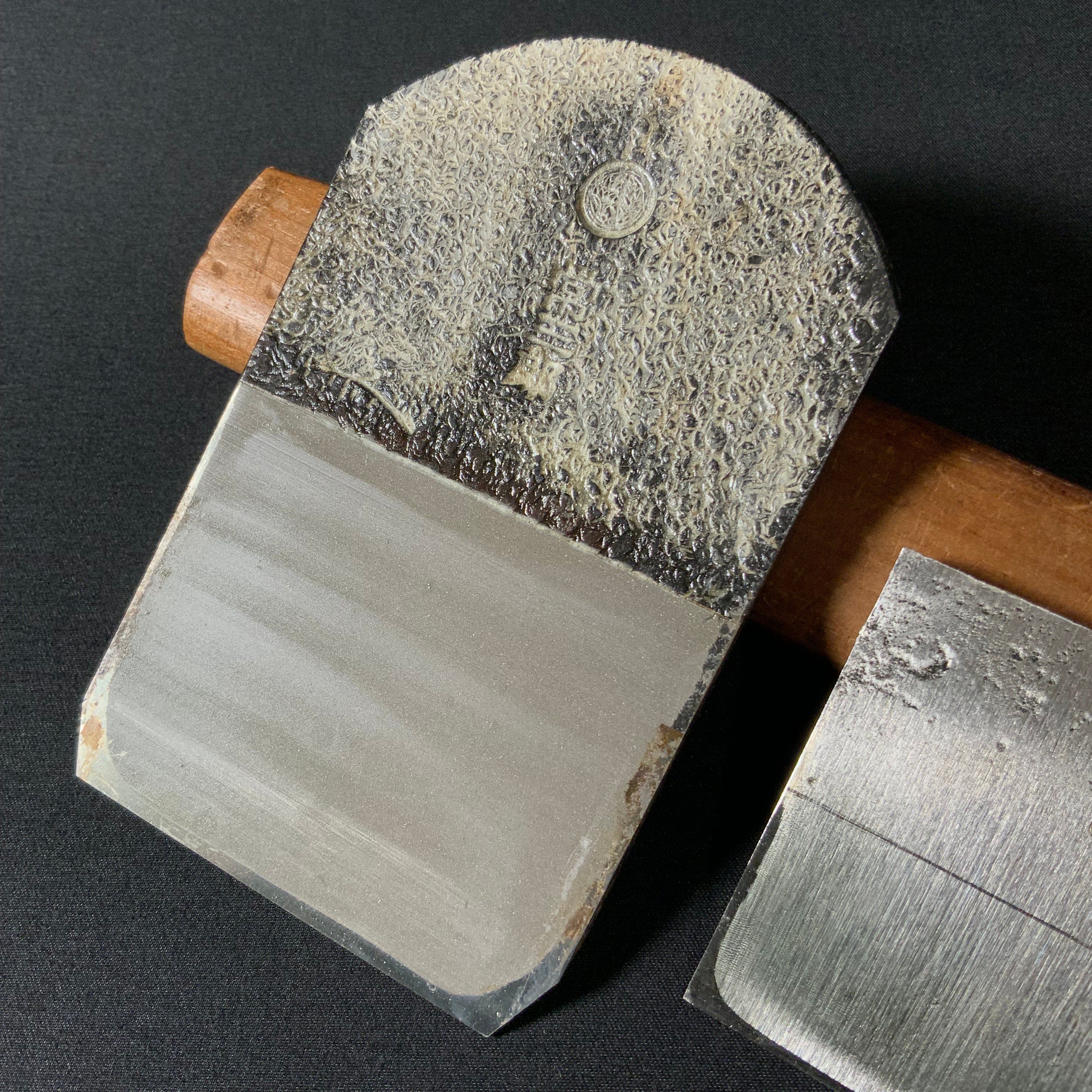 Old Stock Montsunesaburo Smoothing Plane (Kanna) with Special Carbon Steel 掘出し物 紋常三郎 二代目作 仕上鉋 特殊炭素鋼 70mm